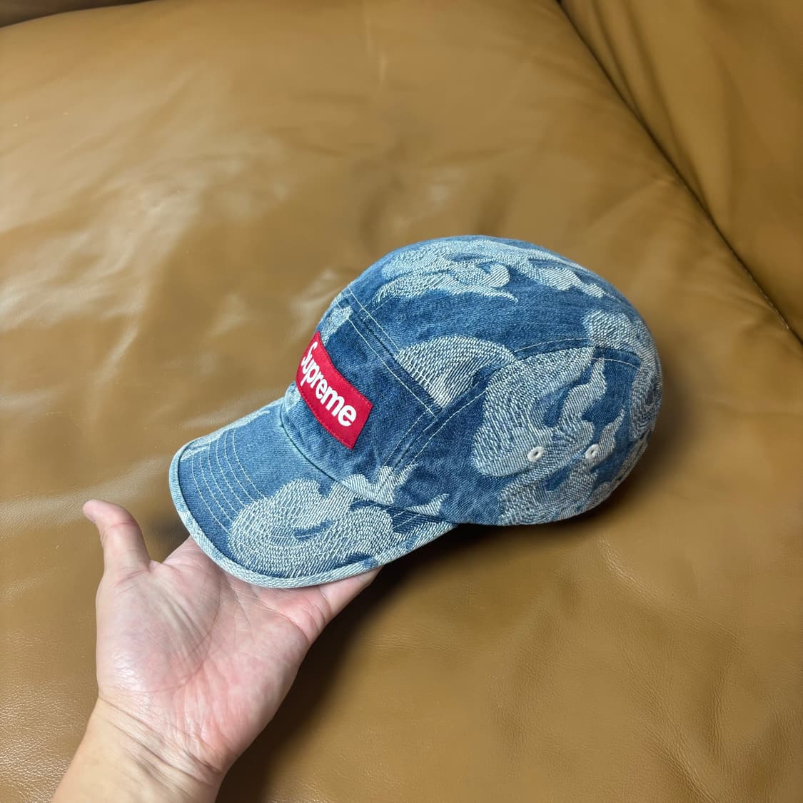 Supreme 슈프림 플레임 데님 캠프캡 모자 (Flames Denim) 상품이미지4