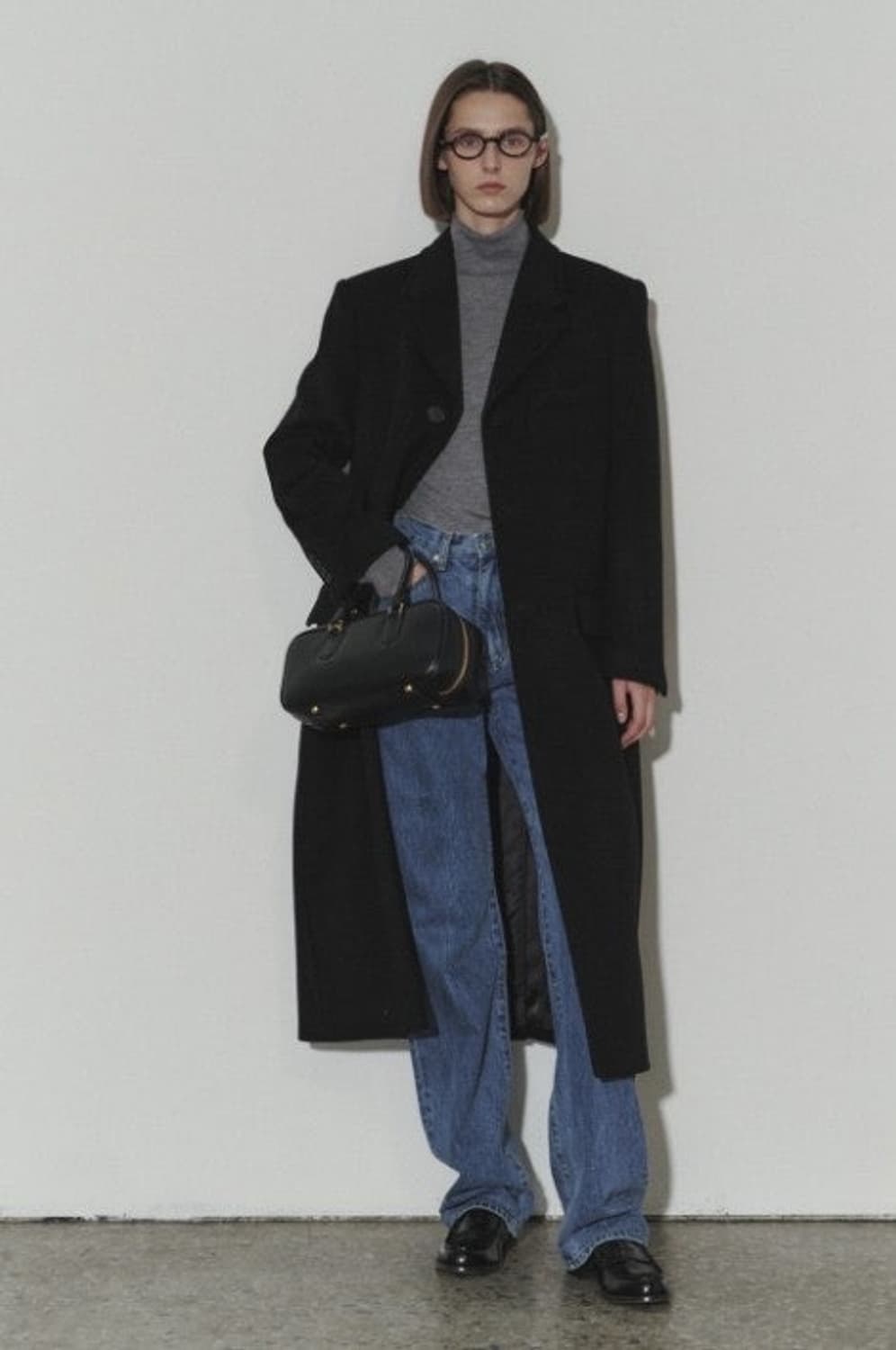 던스트 유니섹스 투웨이 캐시미어 코트 블랙 S 상품이미지2