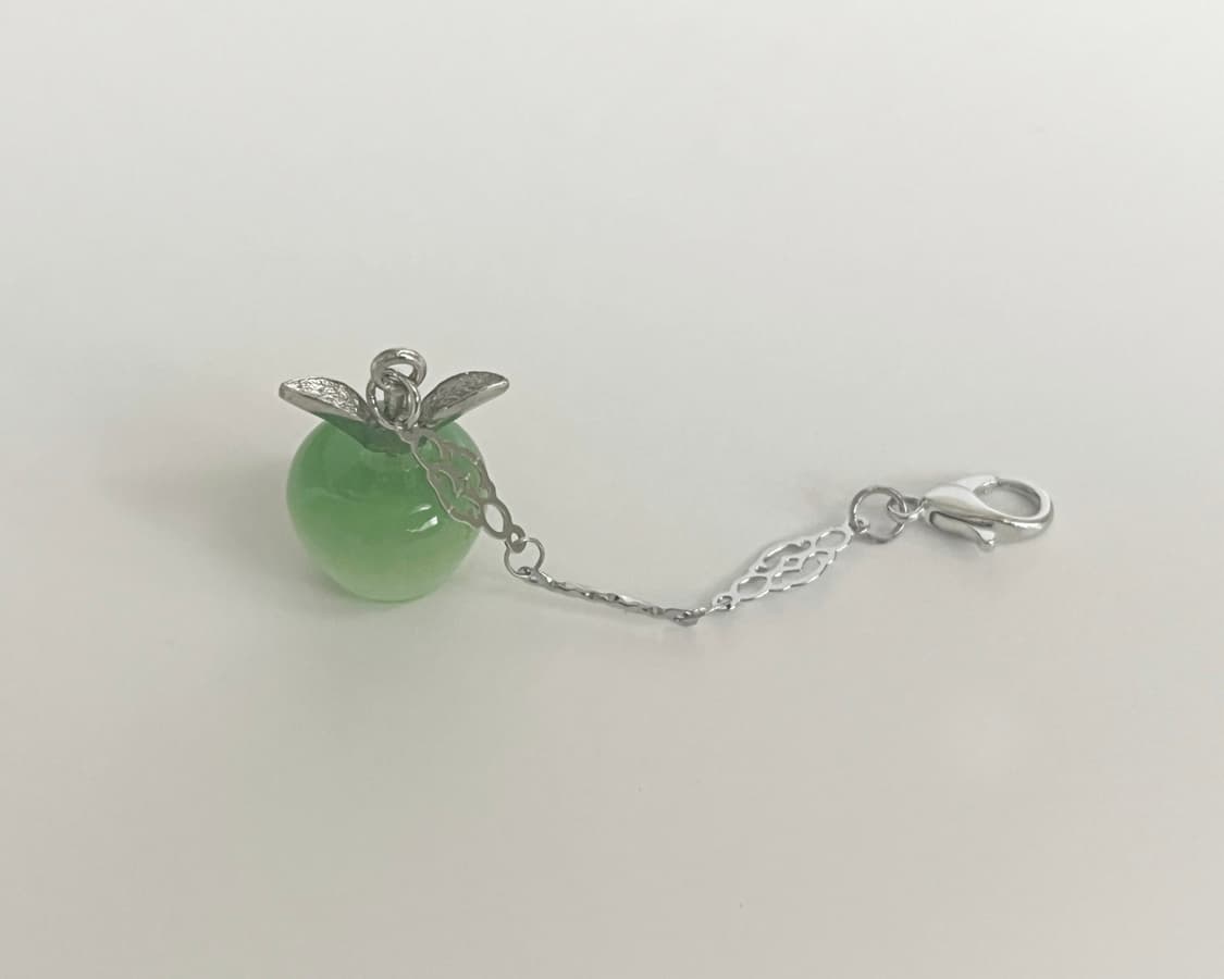 Green Apple Keyring 청사과 원석 미니 키링 백챰 상품이미지3