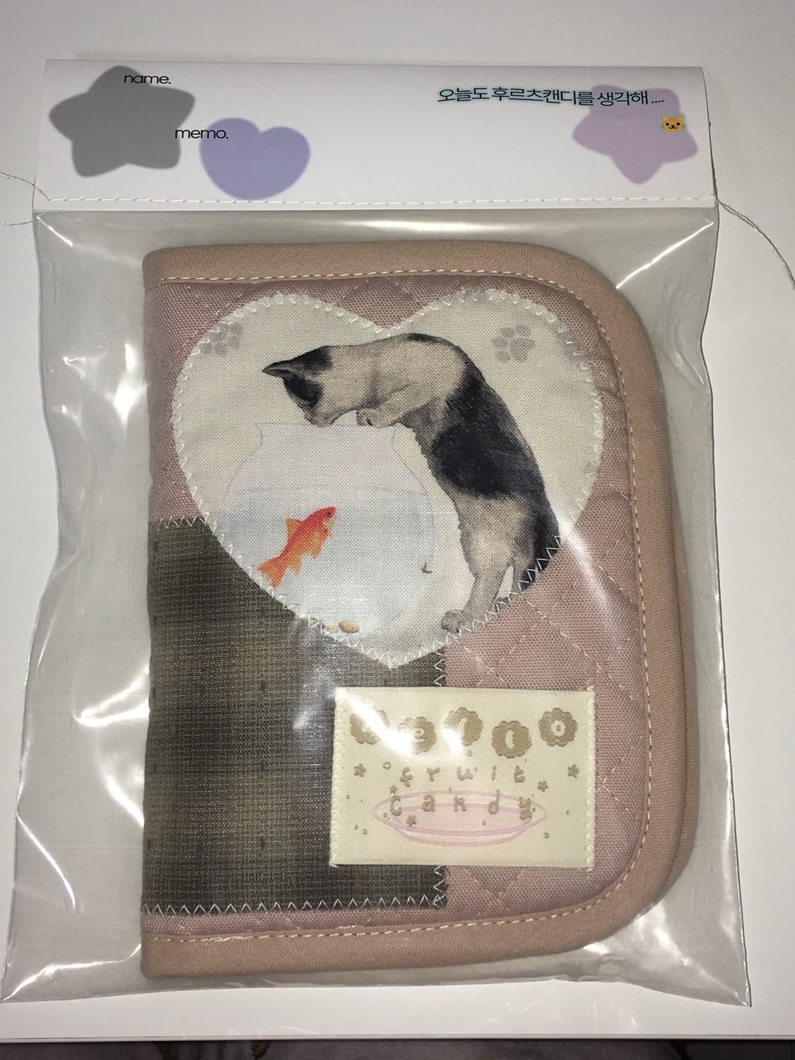 후르츠캔디 테디베어 밀크 후루츄 어항 포켓 다이어리 커버 상품이미지1