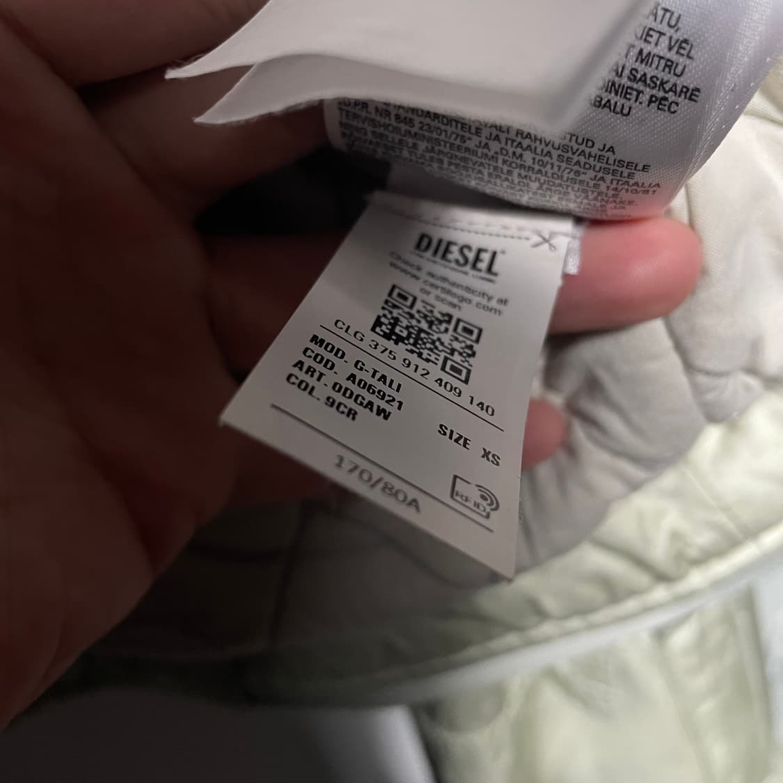 디젤 G-Tali 린넨 블렌드 크롭 자켓 상품이미지10