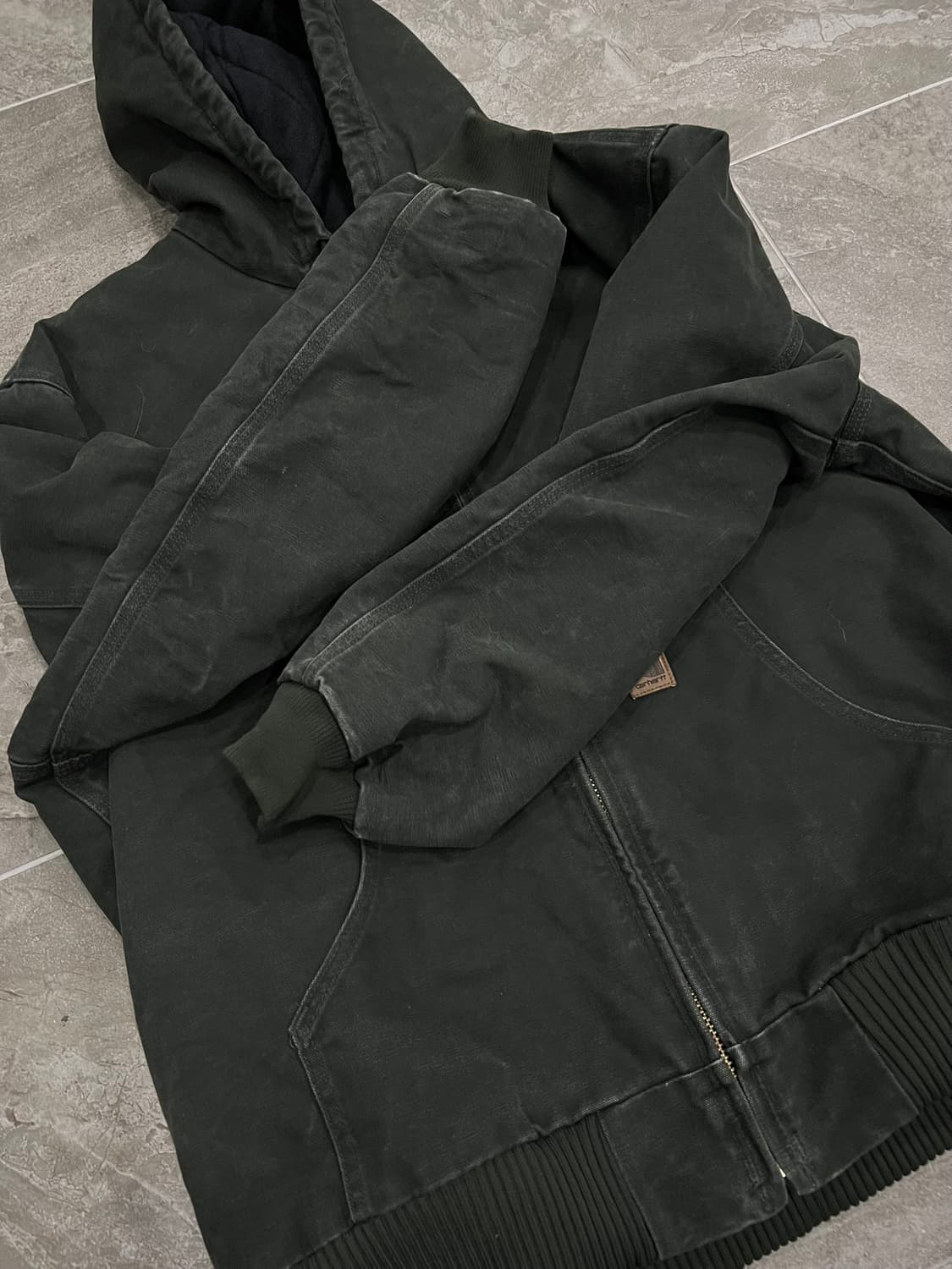 (XL) 칼하트 후드 덕 액티브 자켓 J130 MOS 모스그린 상품이미지7