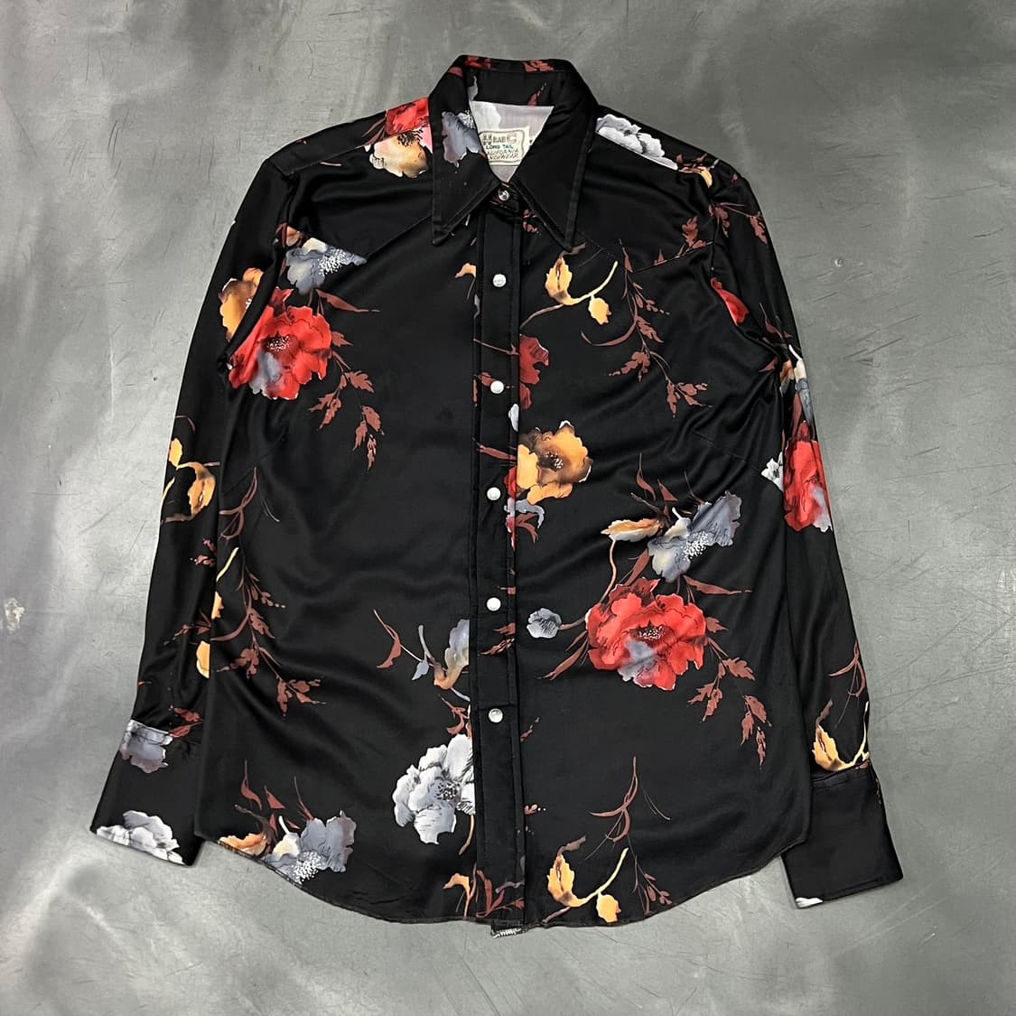  빈티지 플라워 패턴 셔츠 y15111 상품이미지1