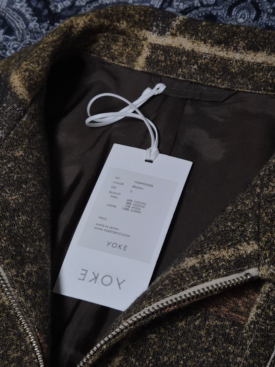 YOKE 23FW 자카드 집 블루종 2size 상품이미지3