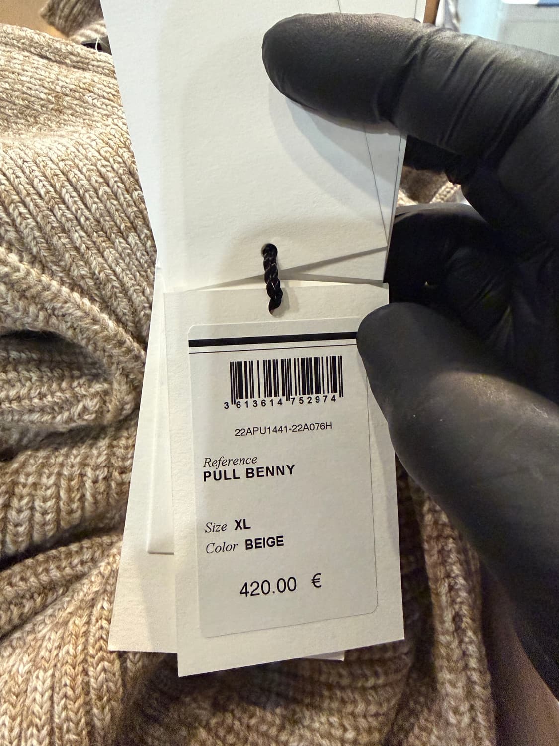 이자벨마랑 BENNY 반집업 스웨터 베이지 XL 상품이미지6