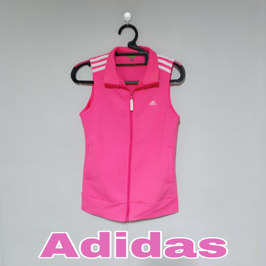 아디다스 연핑크 올드스쿨 블로콕어 하이틴 여름 조끼 상품이미지1