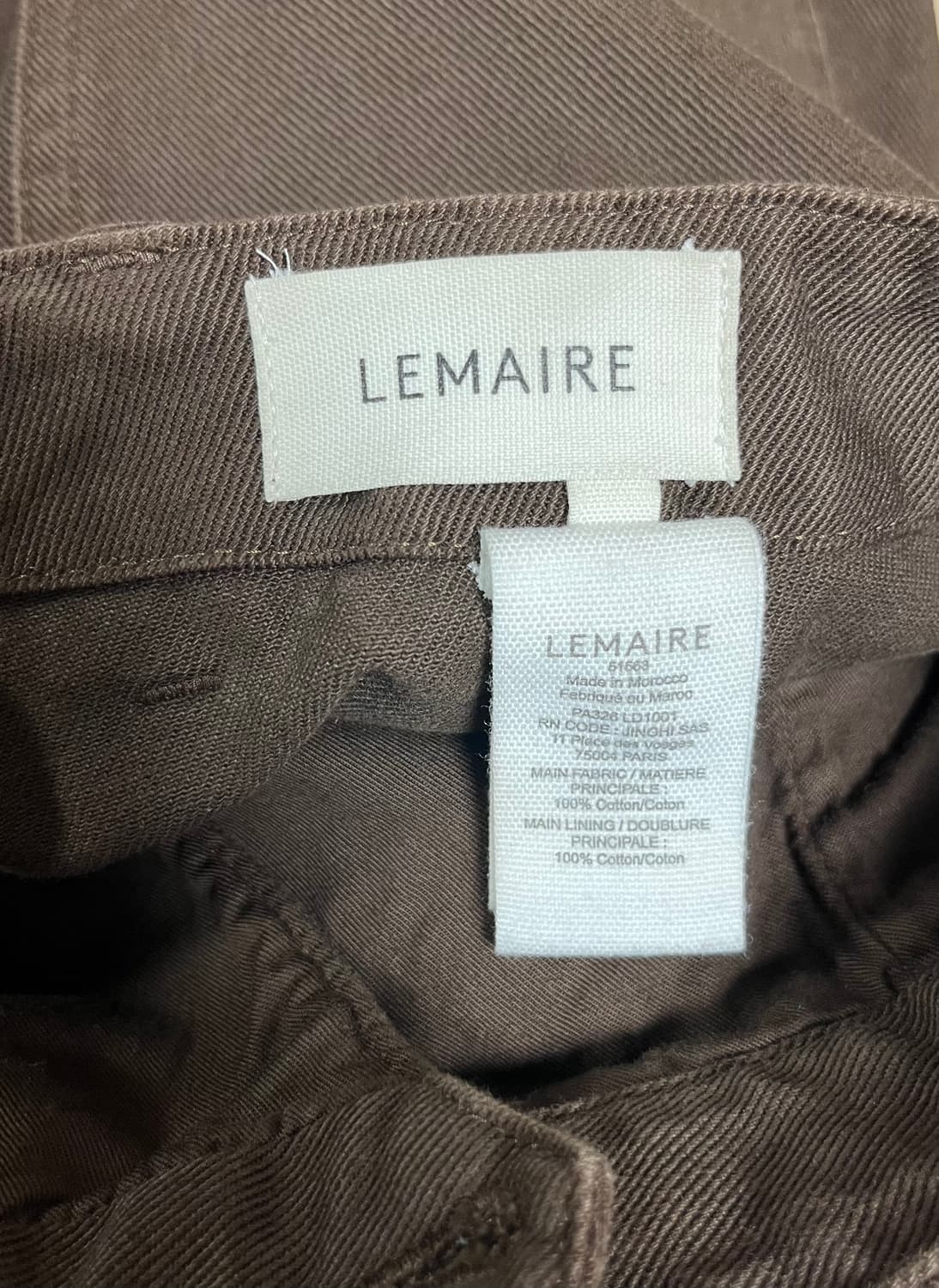 LEMAIRE 르메르 브라운 벨트 와이드 팬츠 상품이미지4