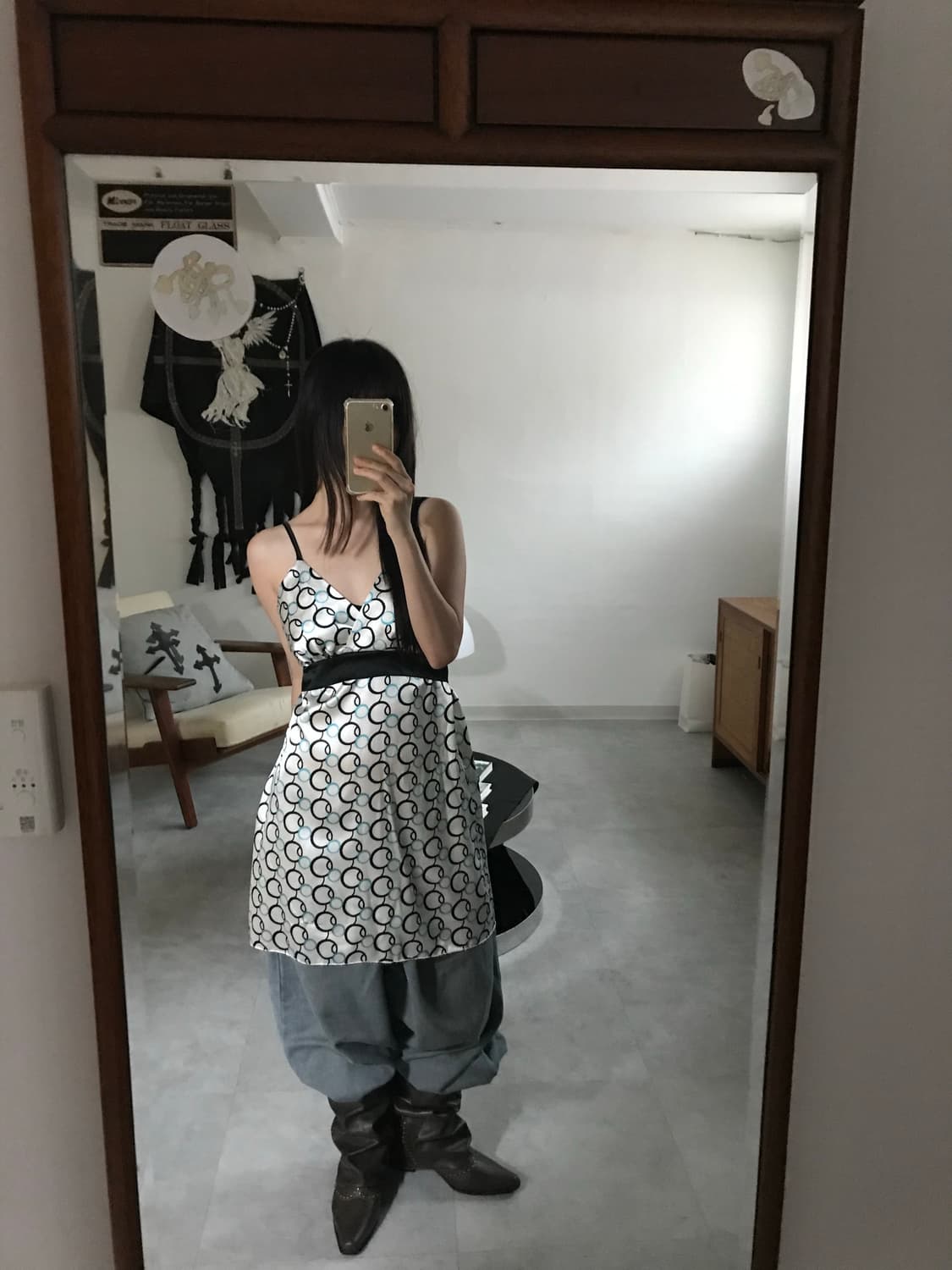 vintage pattern one-piece 상품이미지2