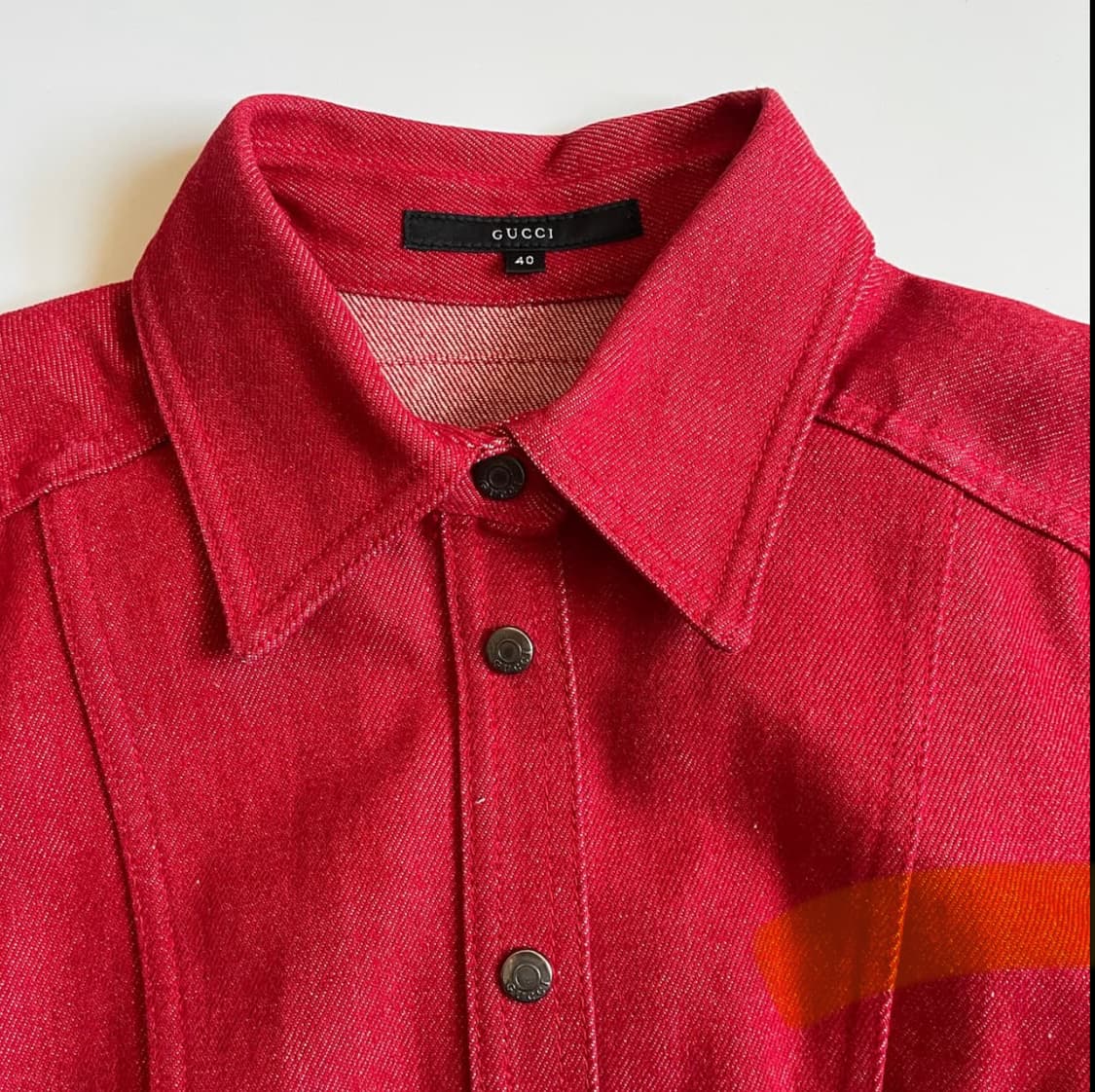GUCCI RED DENIM JACKET 구찌 레드 데님 자켓 상품이미지3