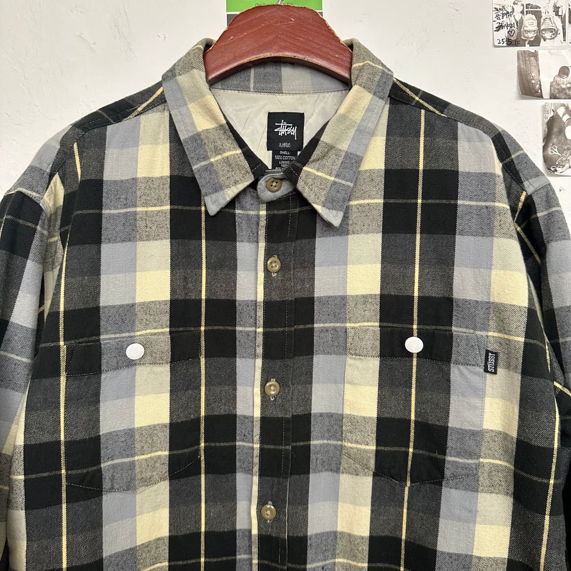 스투시 패디드 플레이드 셔츠 상품이미지2