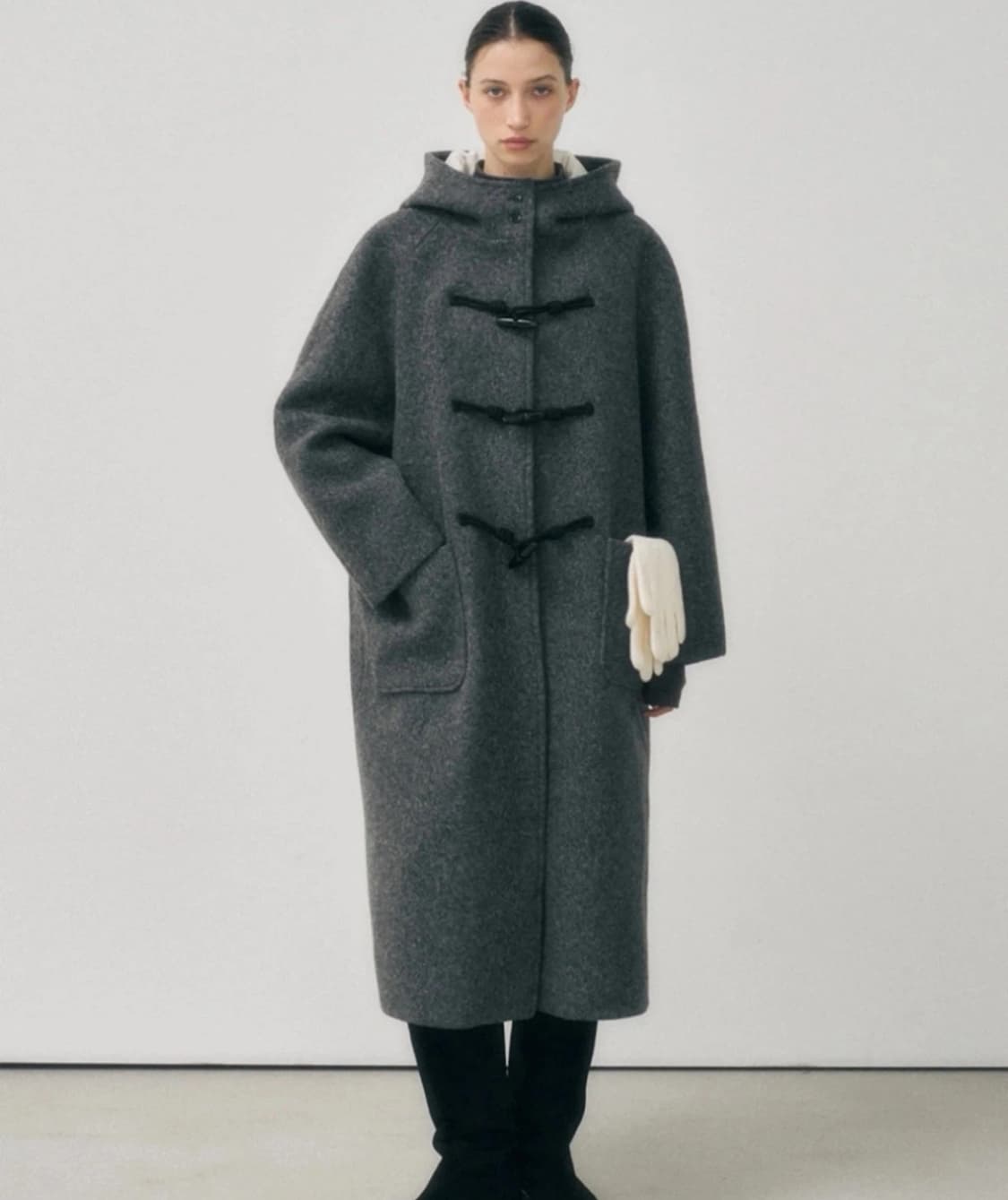 Duffle Long Coat (Charcoal) 상품이미지3