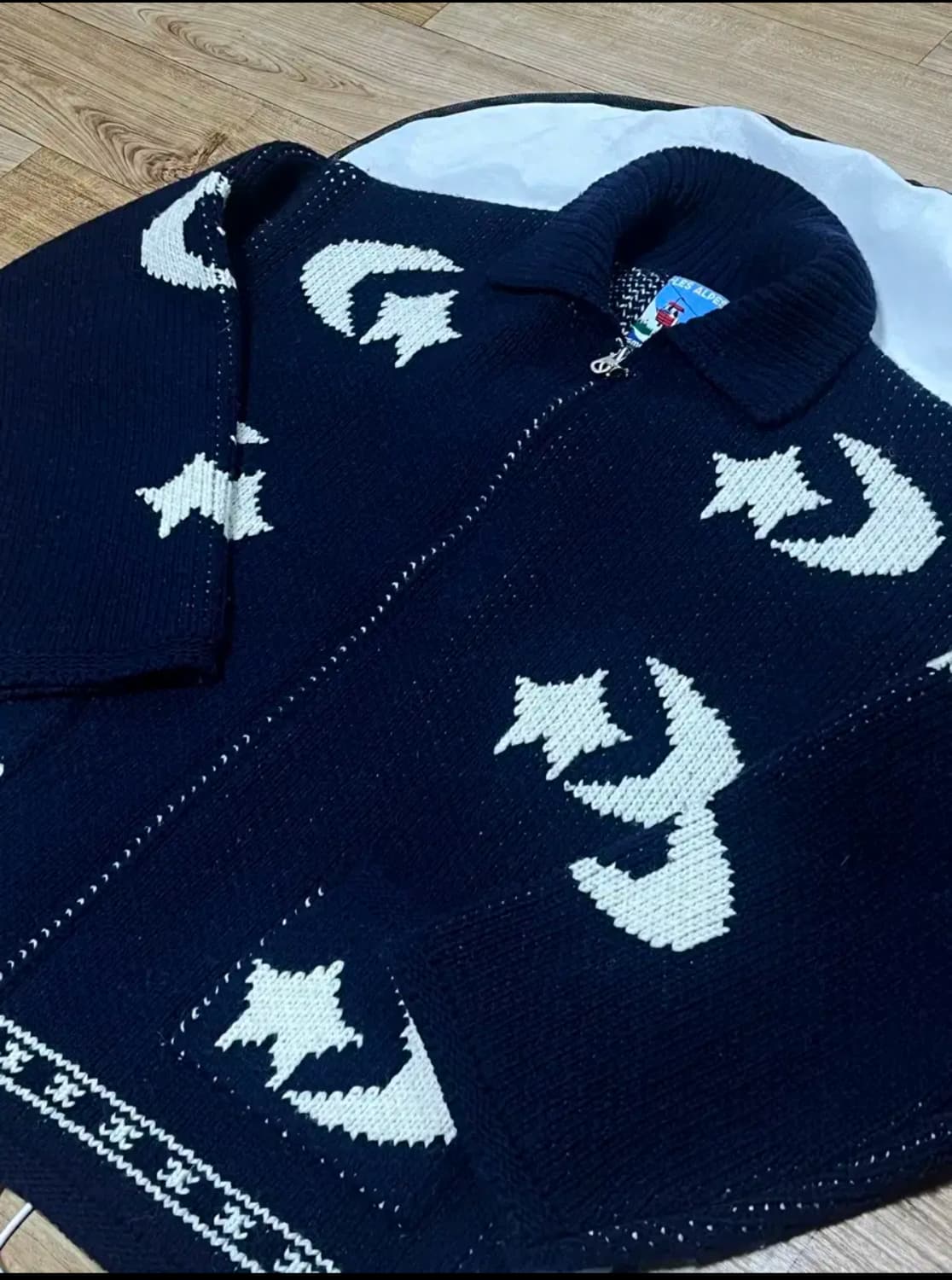 스무드무드 코위찬 가디건 네이비 상품이미지1