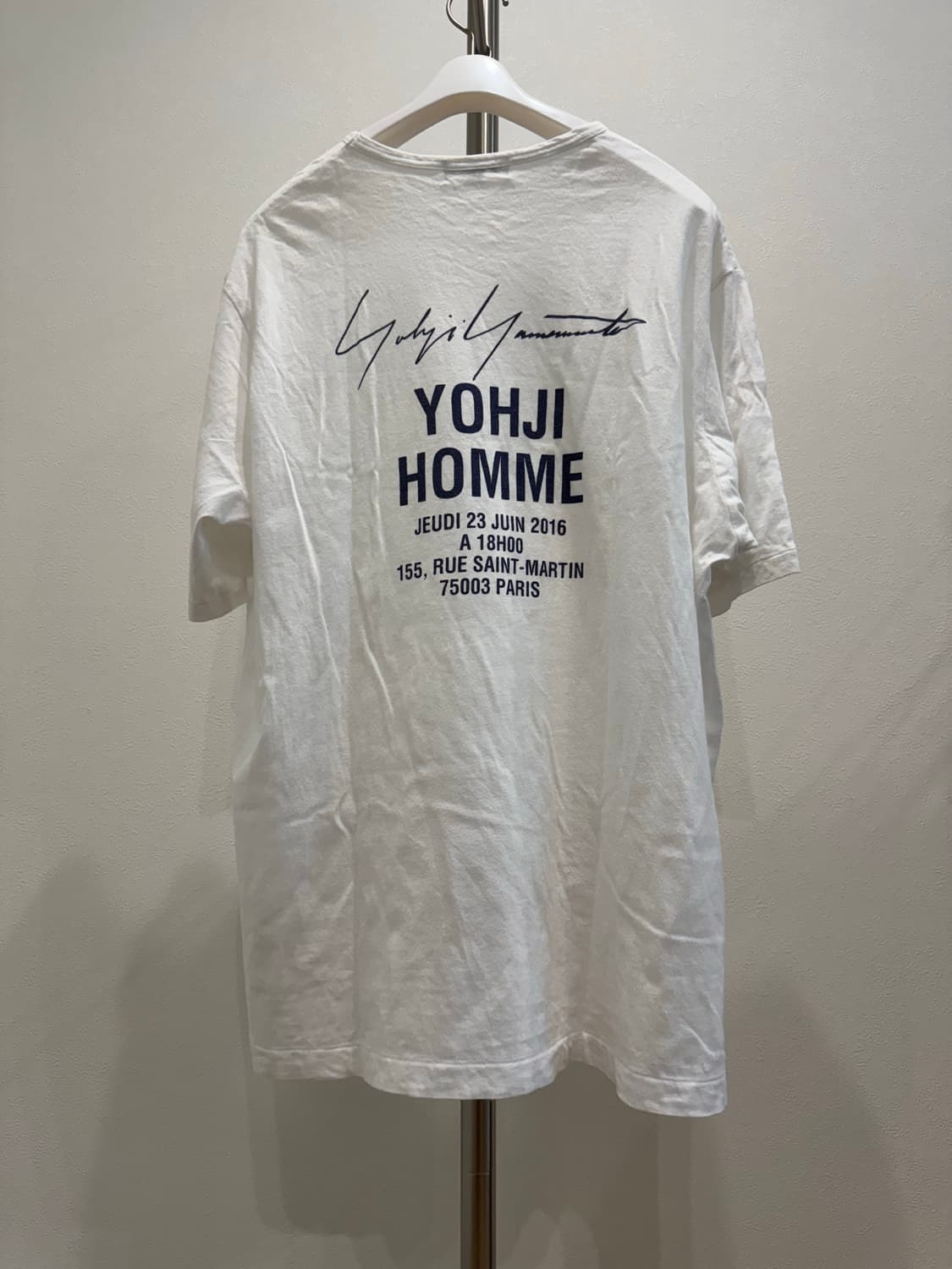 요지야마모토 뿌르옴므 스태프 티셔츠 상품이미지1