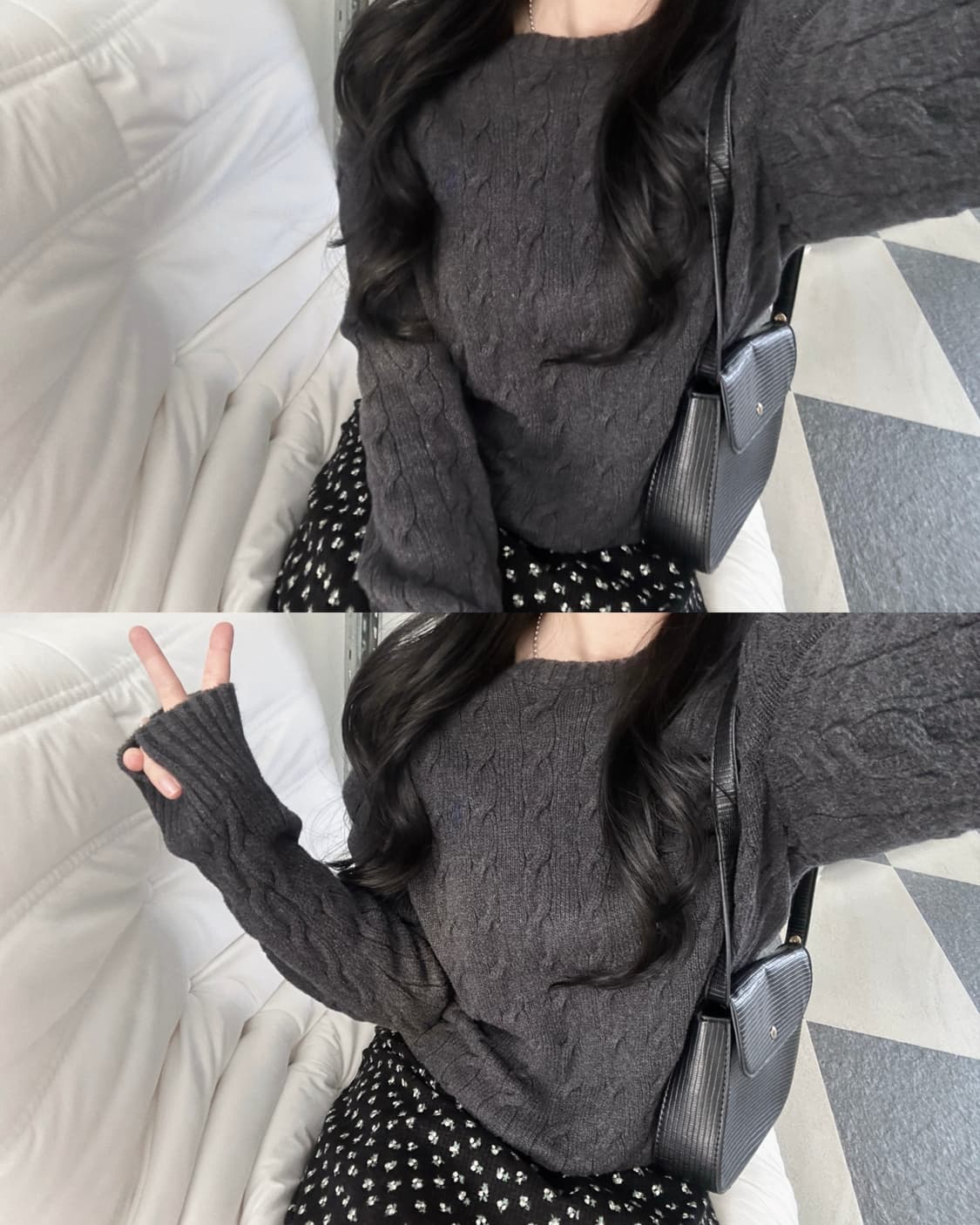 폴로 랄프로렌 차콜 케이블 니트  상품이미지1