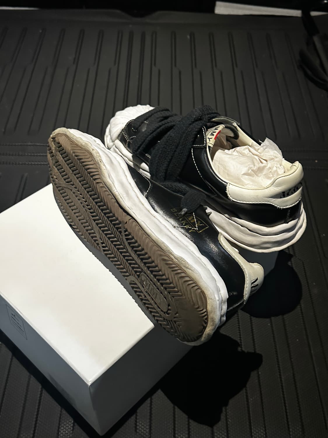 [42] 미하라야스히로 블레이키 레더 검흰 상품이미지4