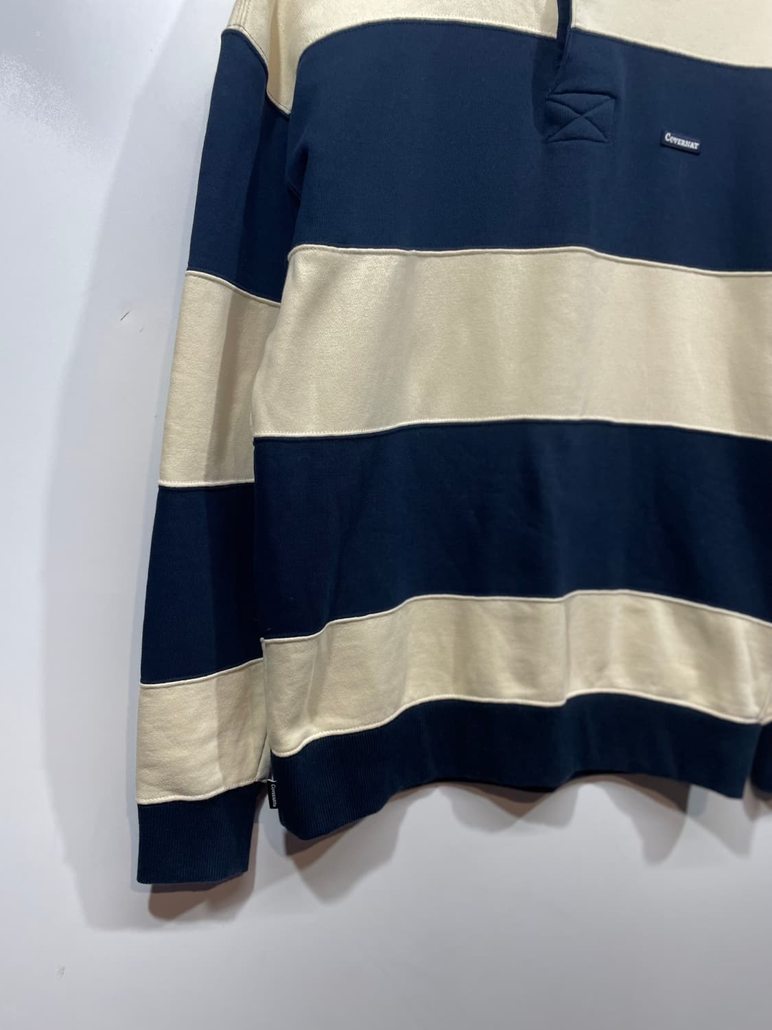 커버낫 스트라이프 럭비티 네이비/아이보리 상품이미지4