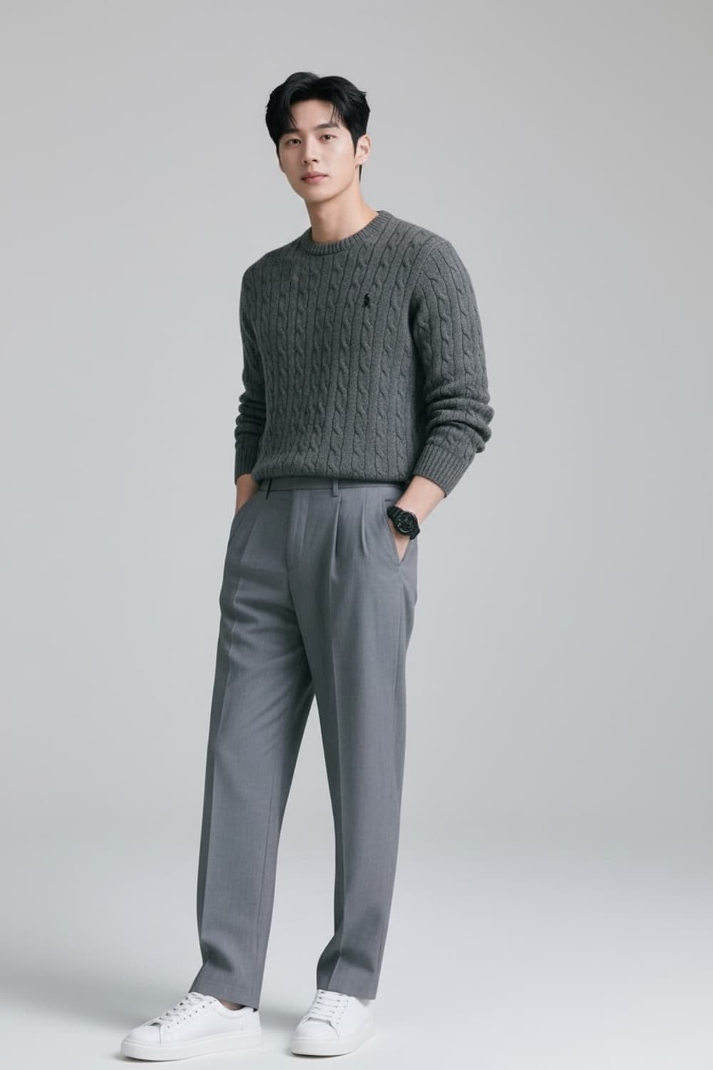 폴로 랄프로렌 케이블 니트 L 상품이미지1