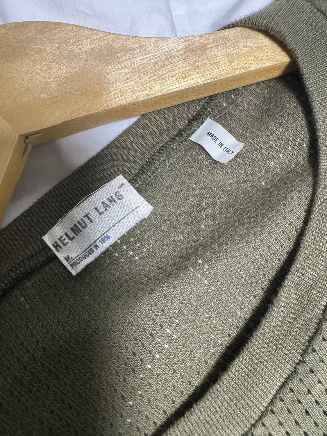 Helmut lang 1999 military mash top 상품이미지4