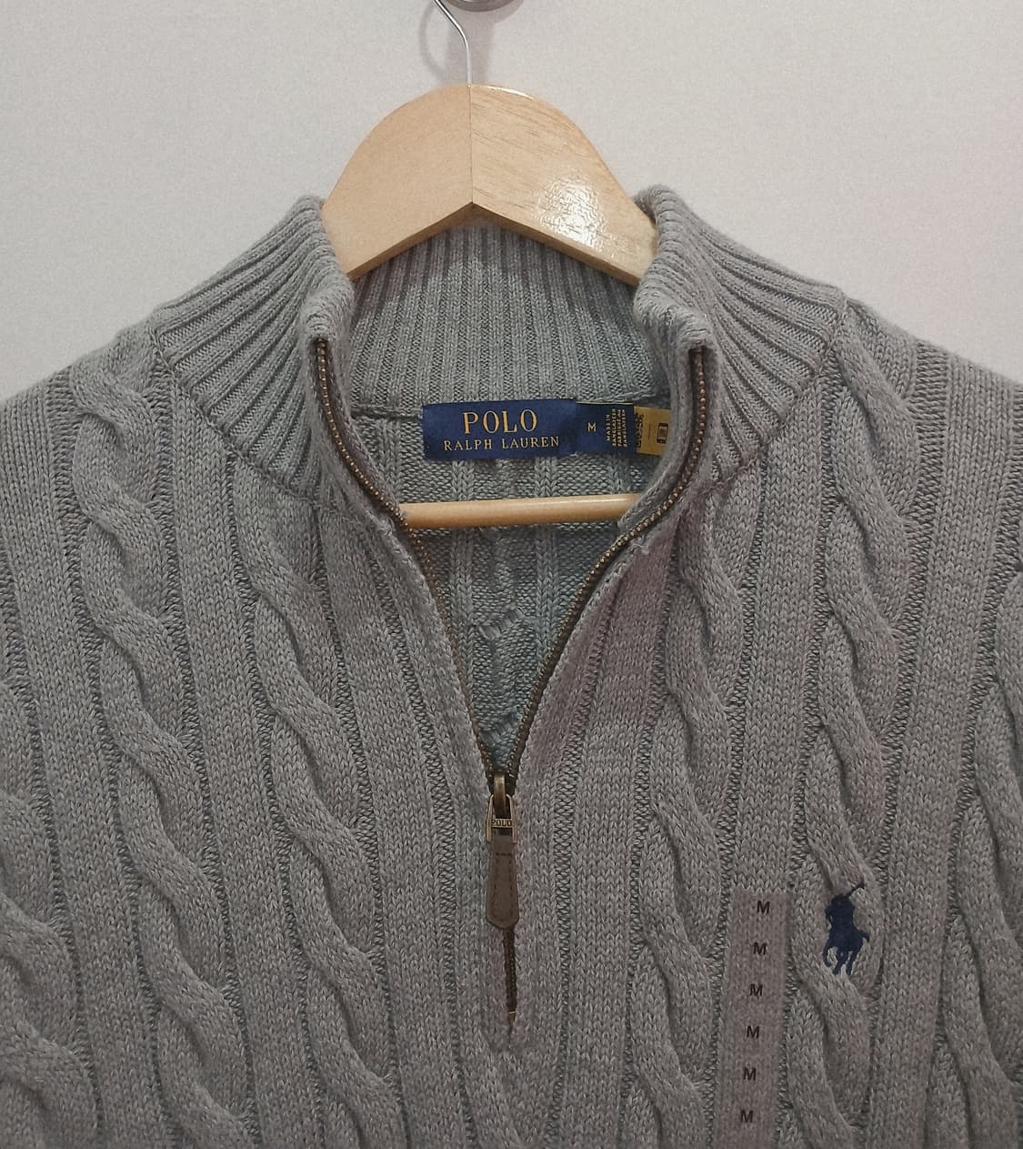 (새상품) 폴로랄프로렌 케이블니트 하프집업 상품이미지3