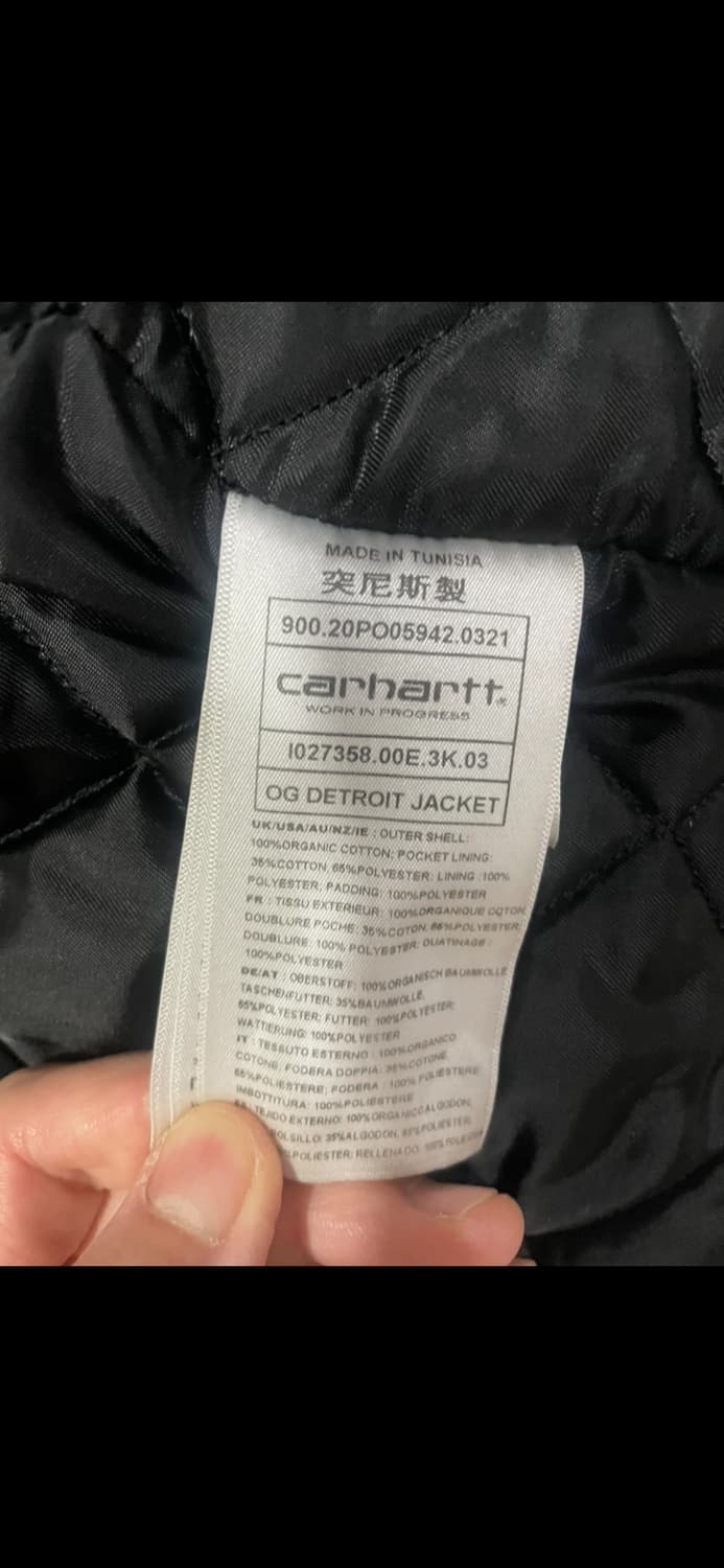칼하트 wip og 디트로이트 자켓 블랙 M 상품이미지2