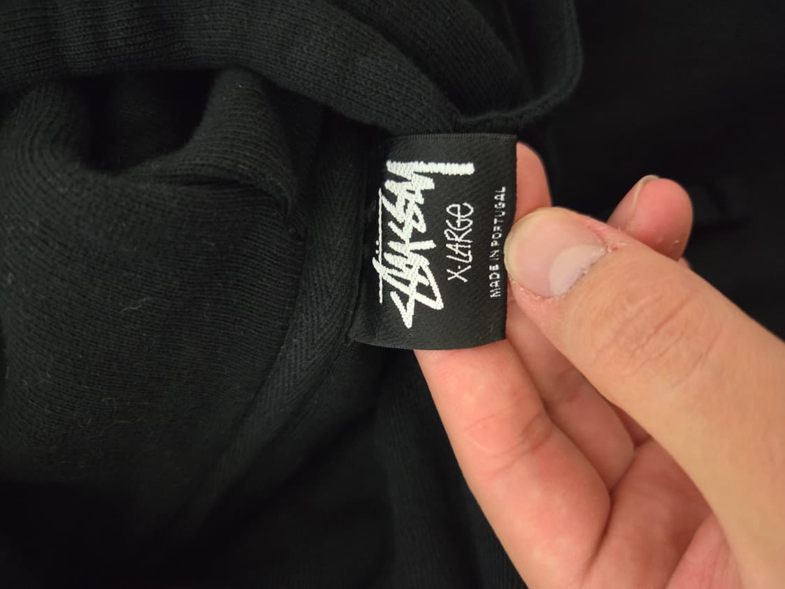 스투시 8볼 피그먼트 다이드 후드 블랙 상품이미지3