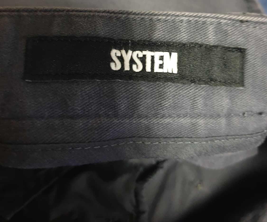 (희귀매물) 시스템옴므 유틸리티 밑단버튼 스판 앵클 카고팬츠 차콜 33 상품이미지5