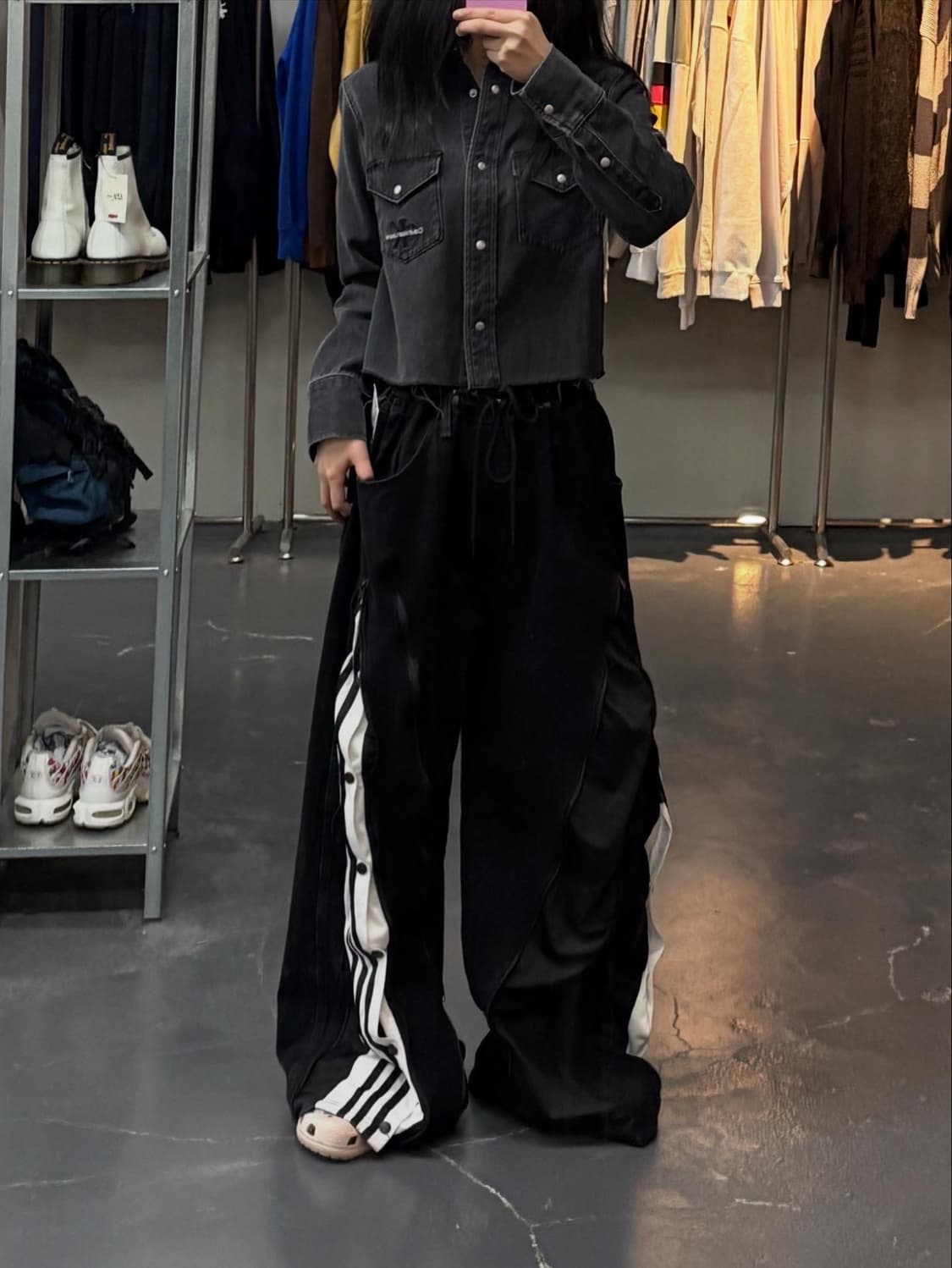 캘빈클라인 진크롭 블랙 데님 자켓 A2751 상품이미지1