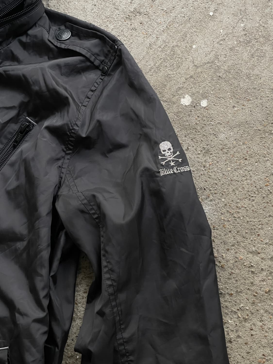 Blue cross skull miltary zip up hoody 상품이미지4