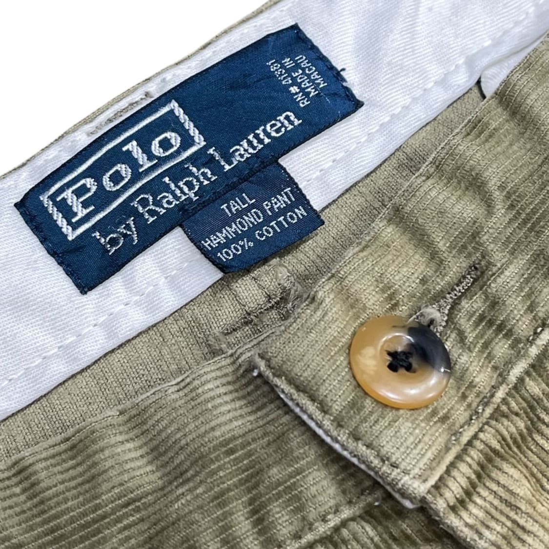 폴로 랄프로렌 카키 코듀로이 팬츠 상품이미지5
