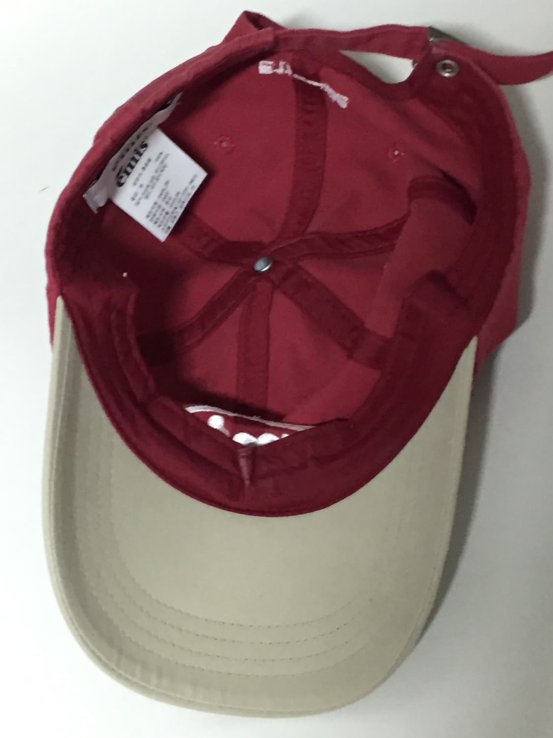 Emis 에미스 볼캡 BEIGE/RED 상품이미지2