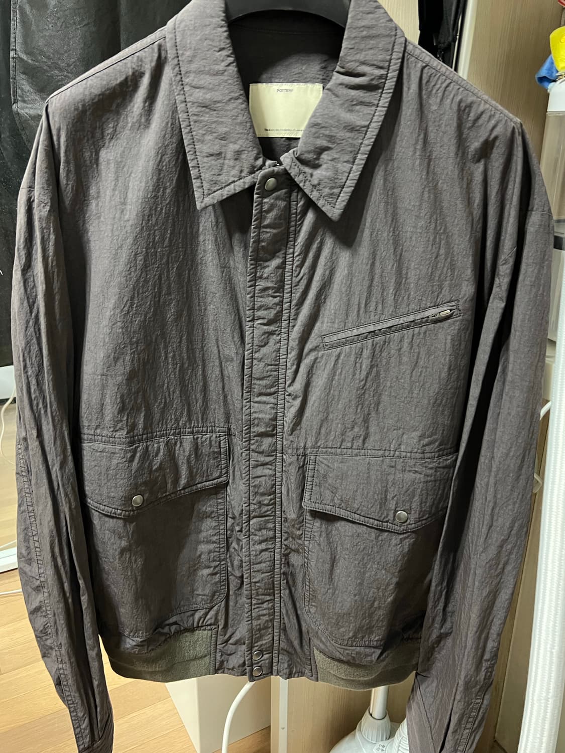 포터리 나일론 CWU 자켓 차콜 블루 3사이즈 상품이미지2