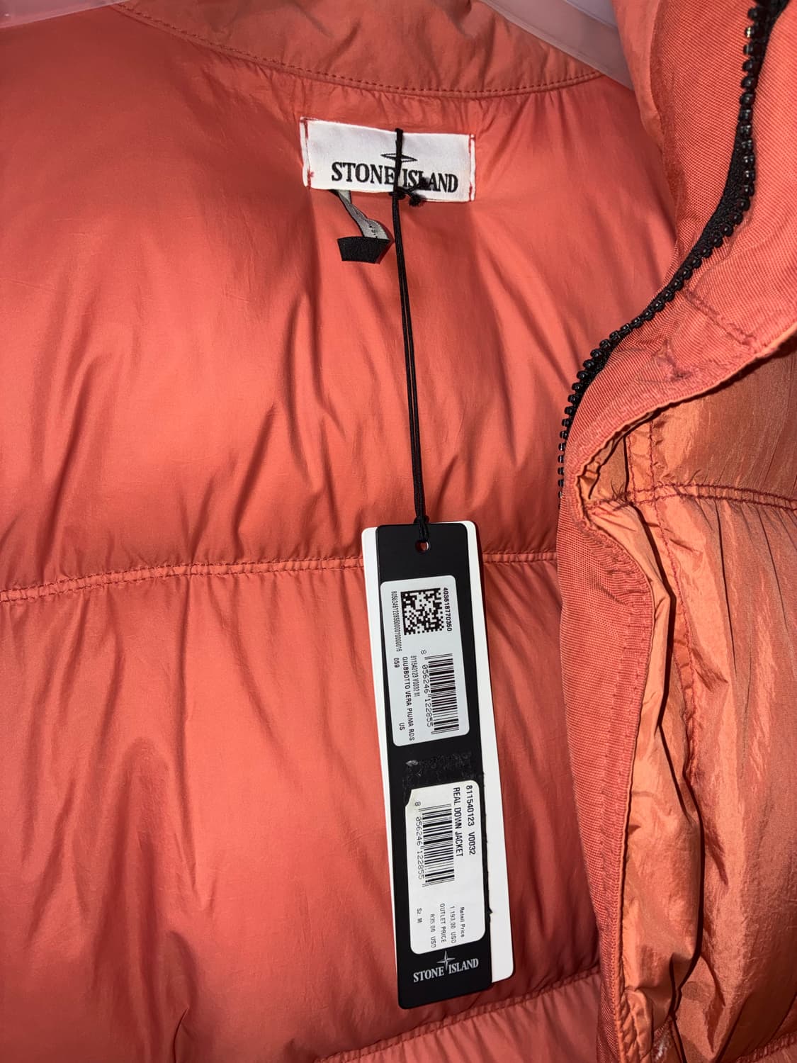 스톤아일랜드 클링클랩스  패딩 오렌지 상품이미지3