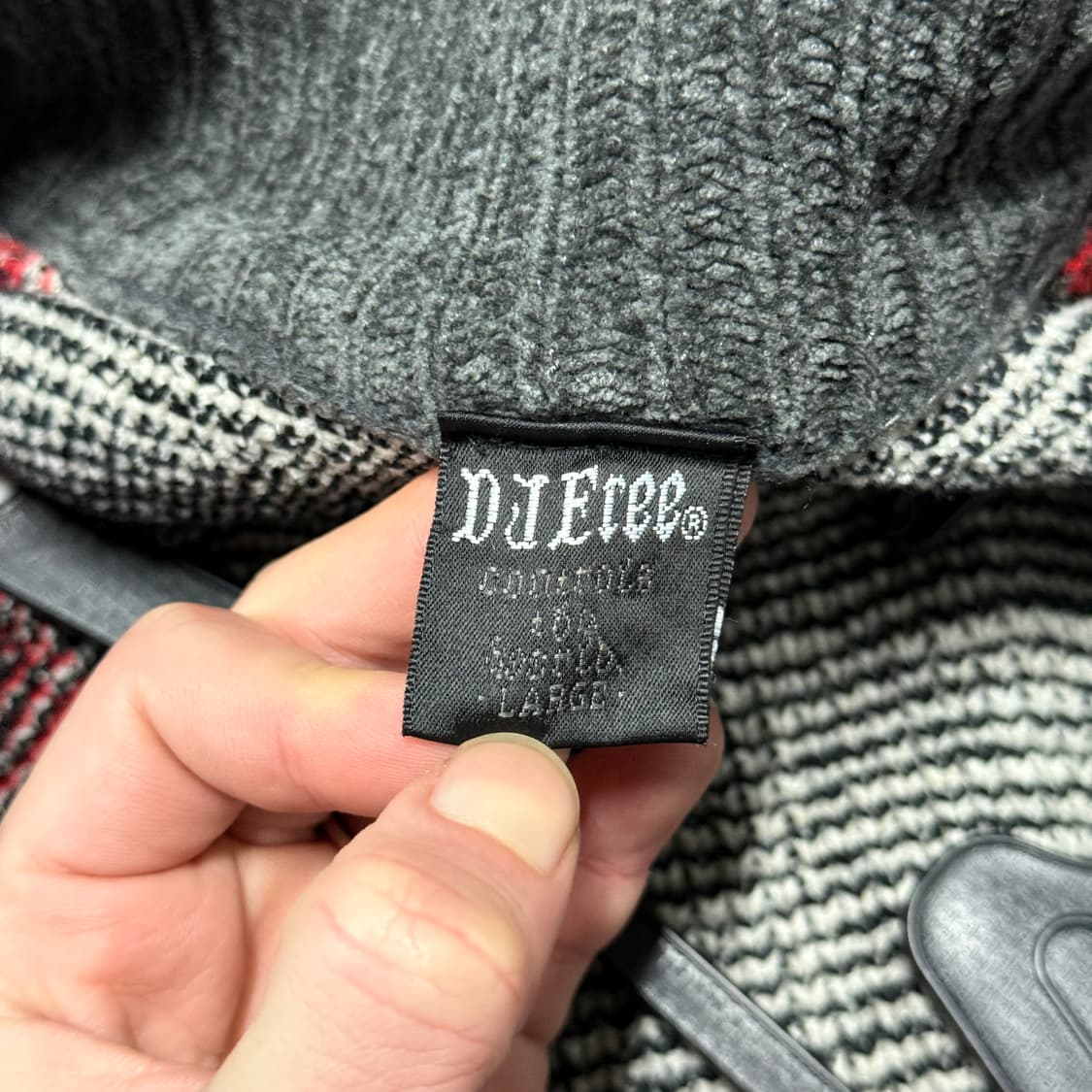 VTG 빈티지 락 고스 펑크 스타일 집업 니트 자켓 상품이미지6