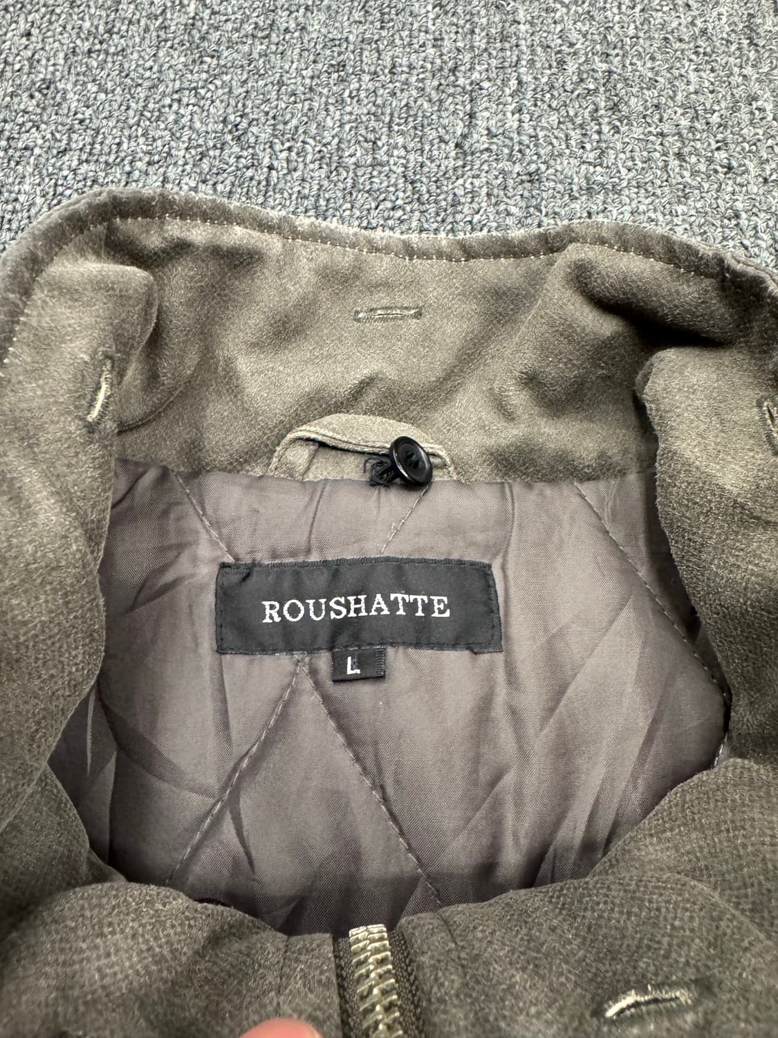 L)Roushatte 빈티지 버클 가죽 코트 자켓(버클) 상품이미지5