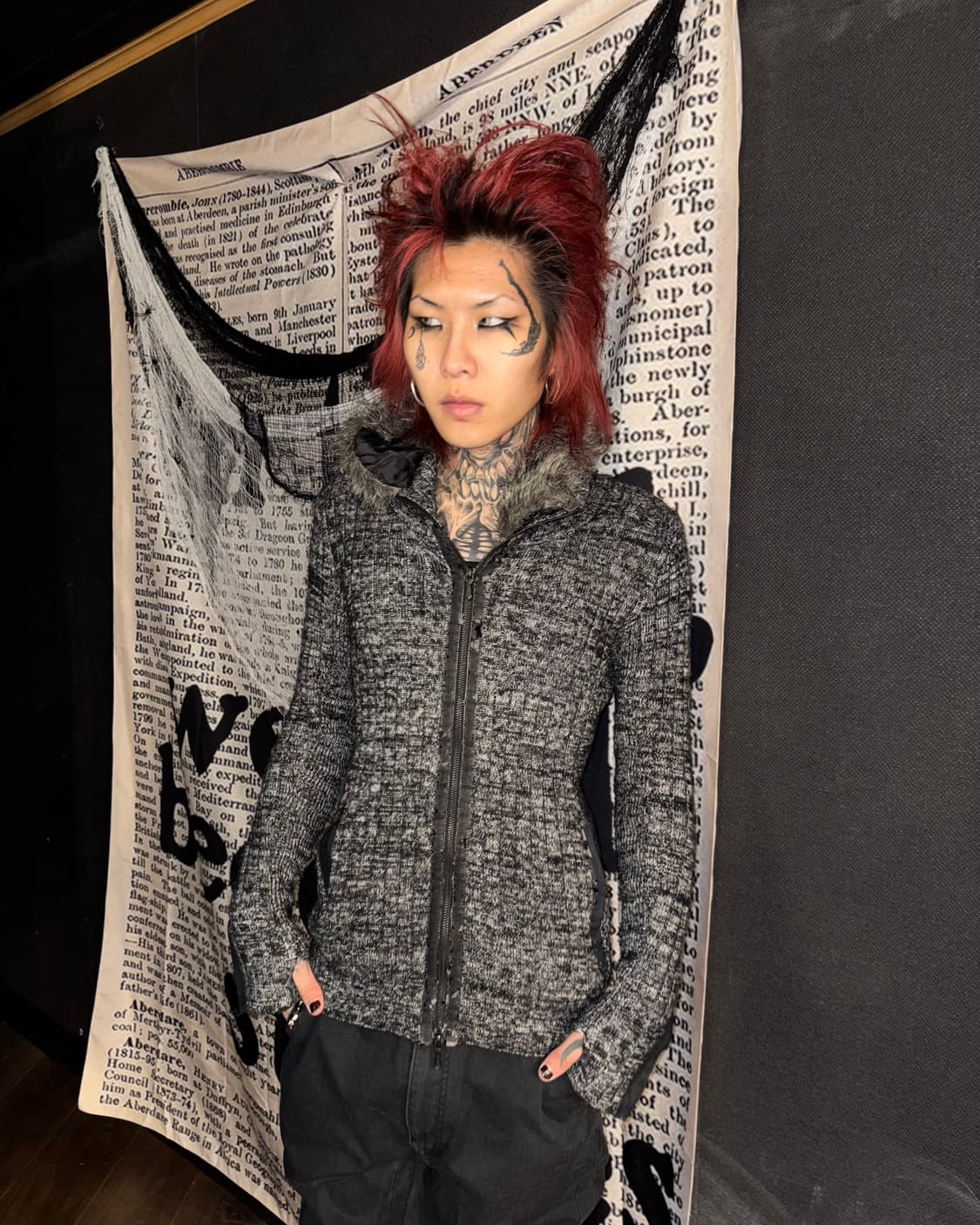 Buffalo bobs Phantom Fur Zip Knit 상품이미지3