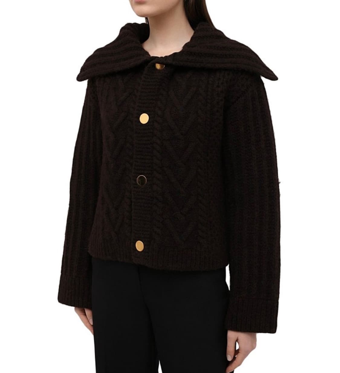 XS 텍ㅇ 새상품 보테가베네타 정가198만 청키 니트 스웨터 가디건 자켓 상품이미지5