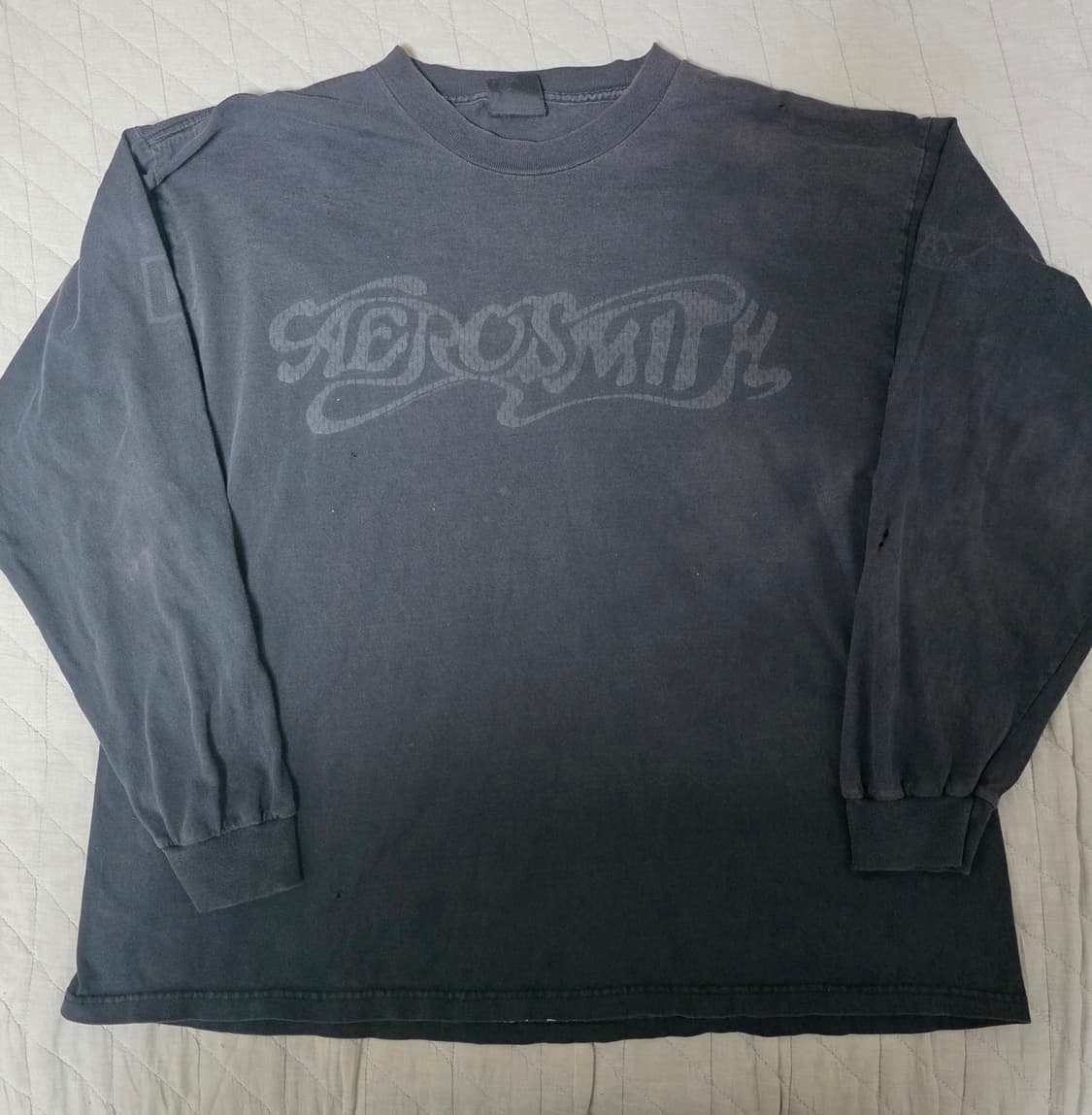 [OS] 00s 빈티지 에어로스미스 밴드티 롱슬리브 트래쉬드 상품이미지1