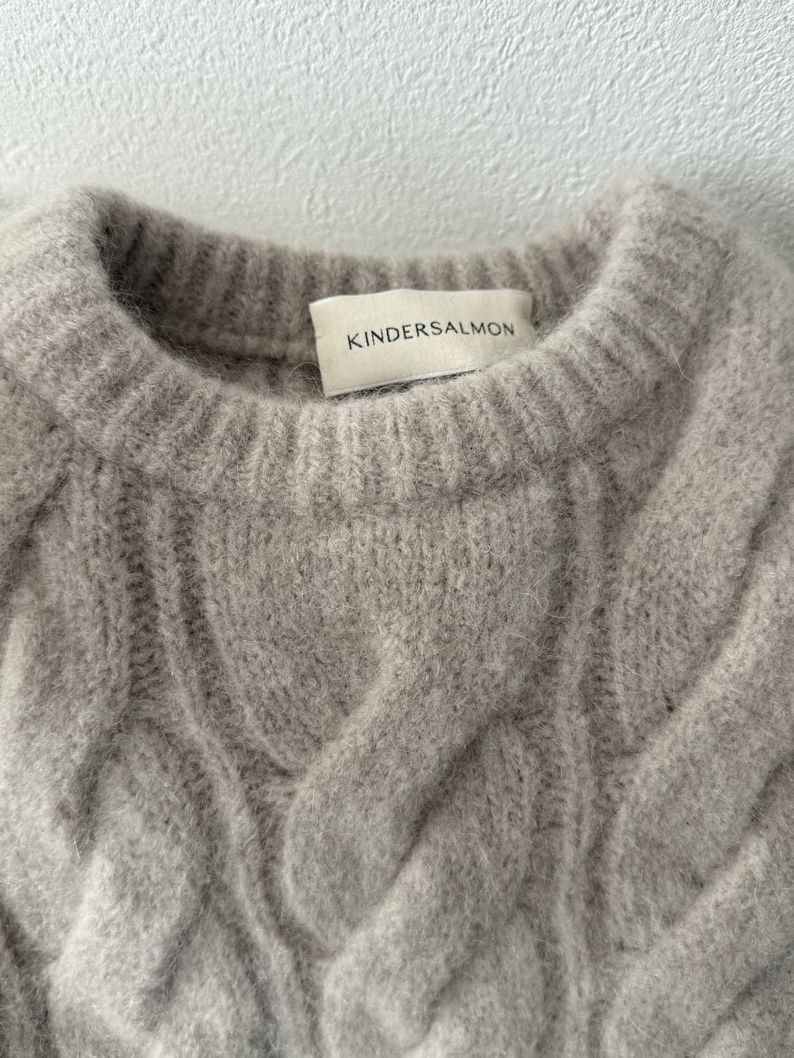 킨더살몬 릴리 하프 니트 라이트 그레이 상품이미지5
