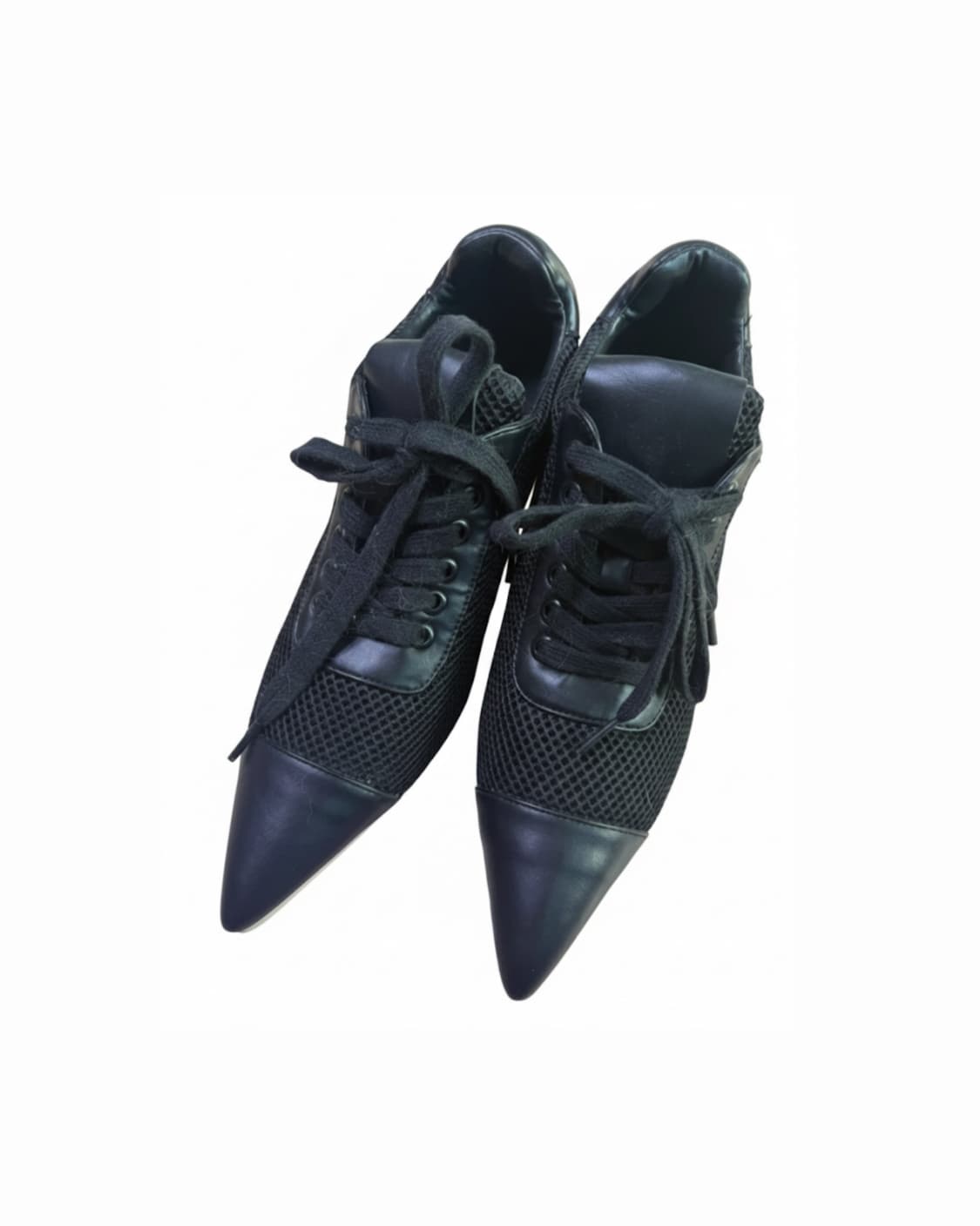 TIAM 블랙 메쉬 힐 스니커즈 240mm 상품이미지1