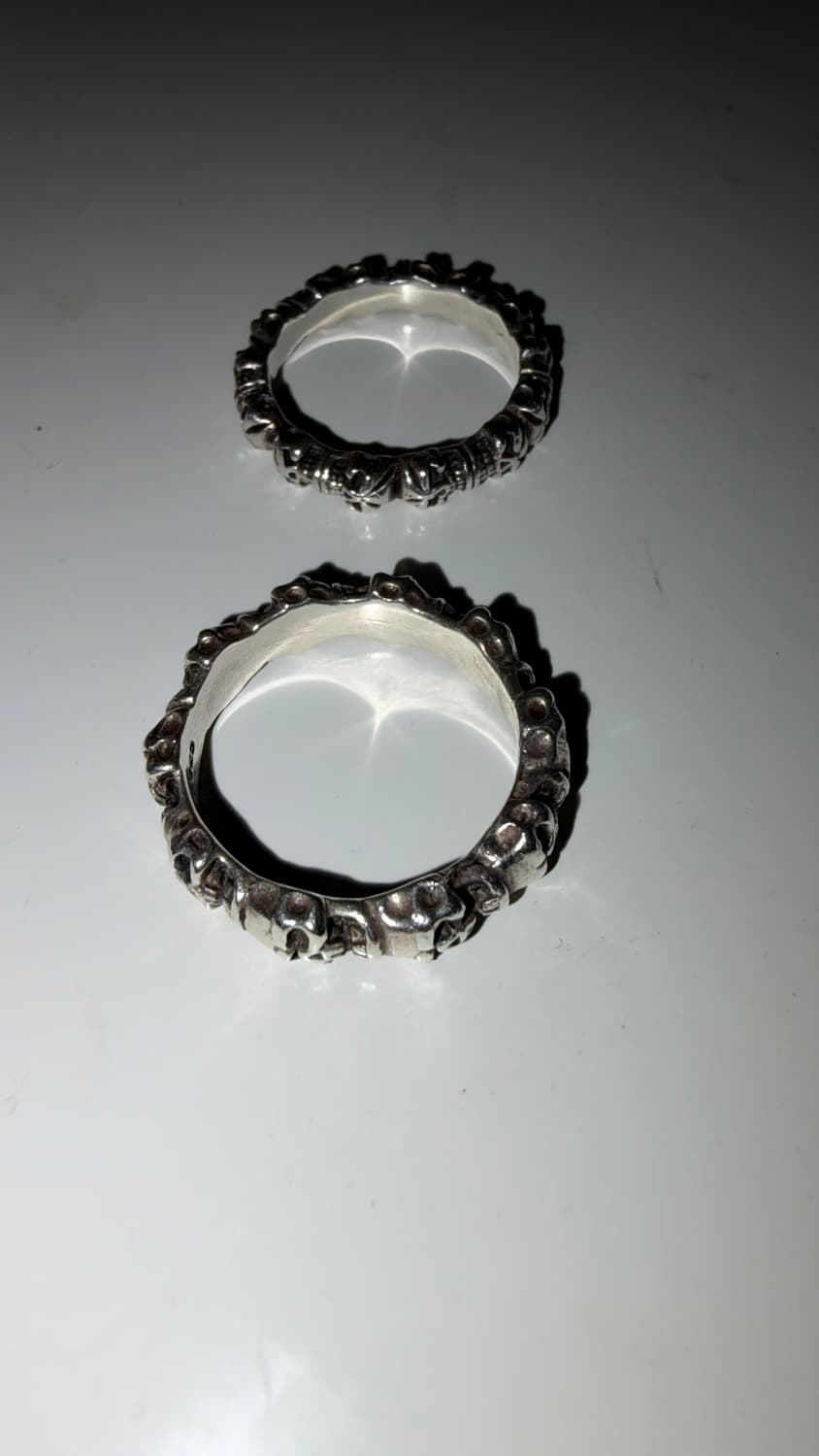 일괄) 925실버 해골반지 핸드메이드 상품이미지3