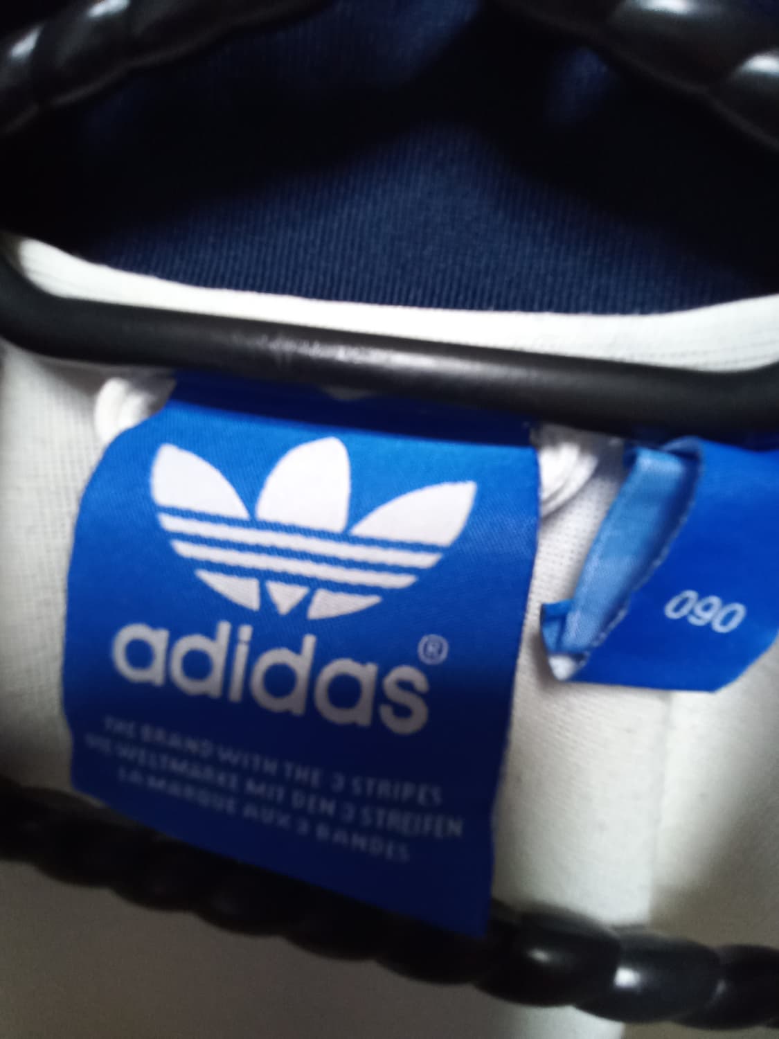 아디다스 화이트 네이비 트랙탑 저지 져지집업 90/S 상품이미지4