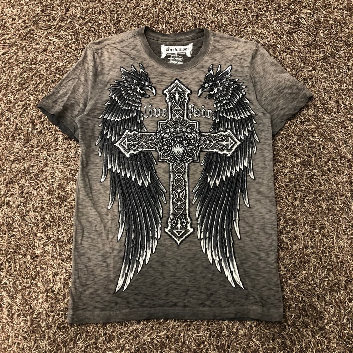 M 버커루 Y2K 오리엔탈 펑크티셔츠 상품이미지1