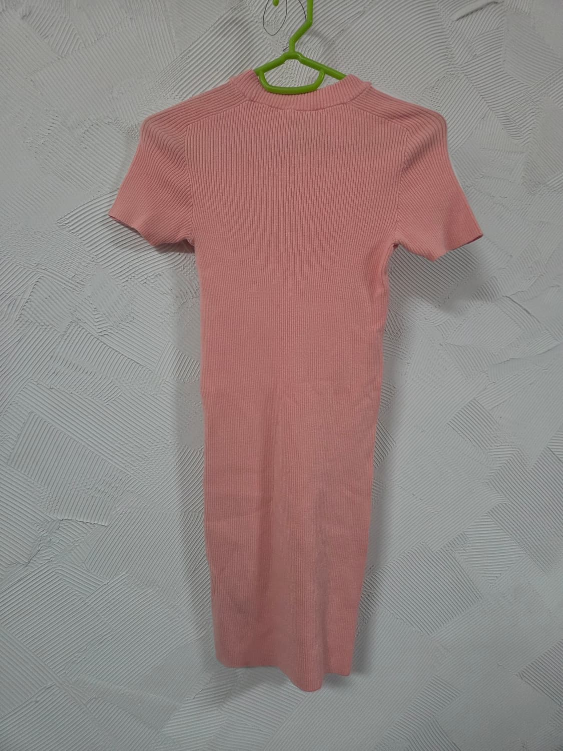 새상품 아디다스 삼선 핑크 립 반팔 원피스 상품이미지3