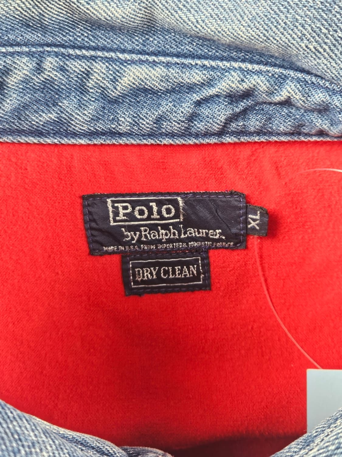 80's USA 폴로랄프로렌 데님 스윙탑 자켓 ( XL ) / 10705 상품이미지8