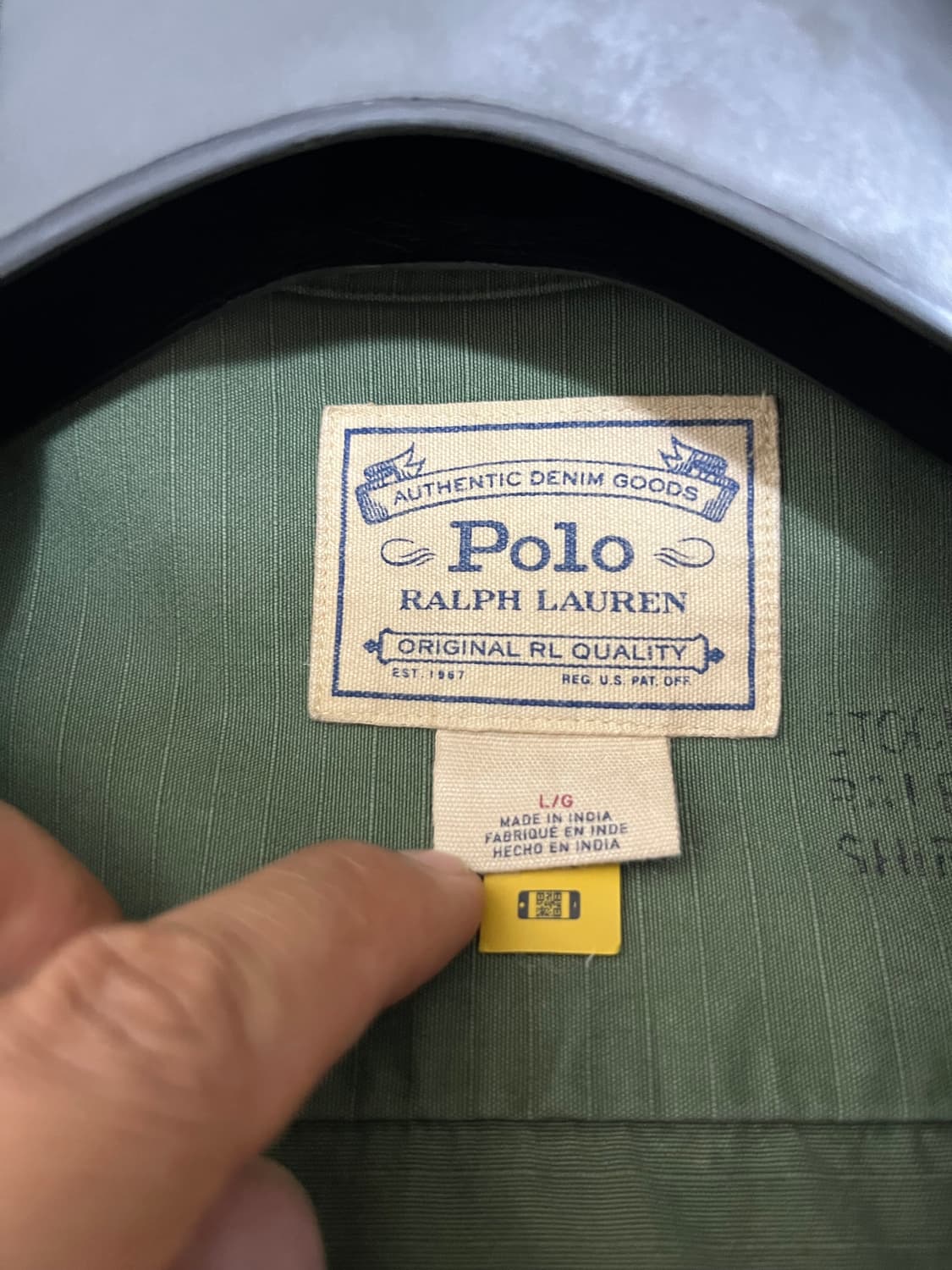 폴로 립스탑 퍼티그 자켓 L 1회 착용 상품이미지2