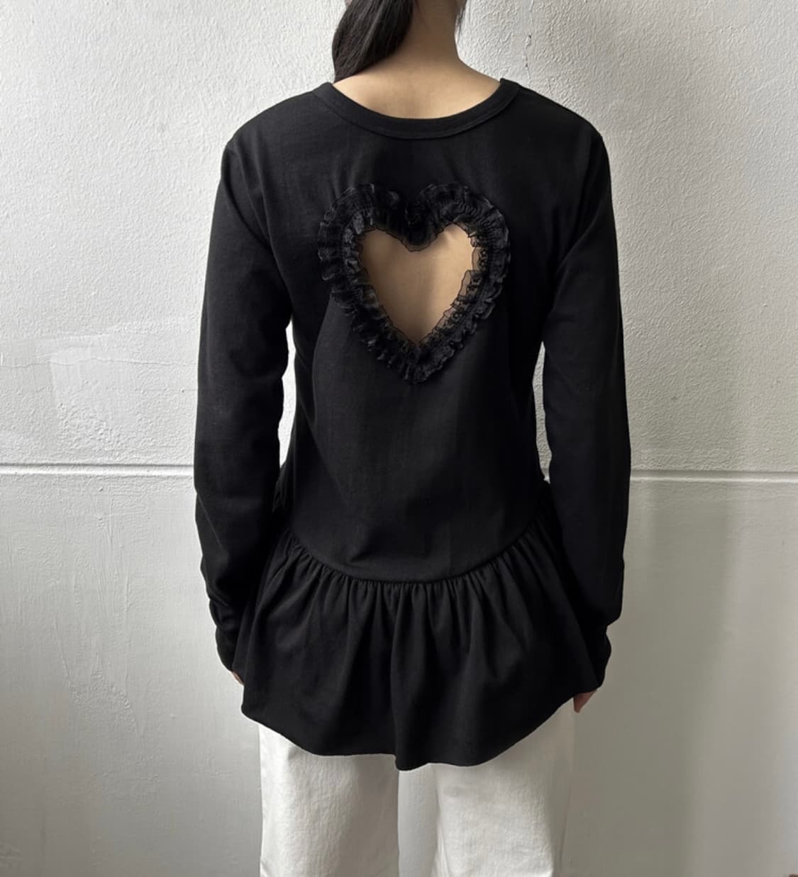 동은 드레스 티셔츠 블랙 상품이미지1