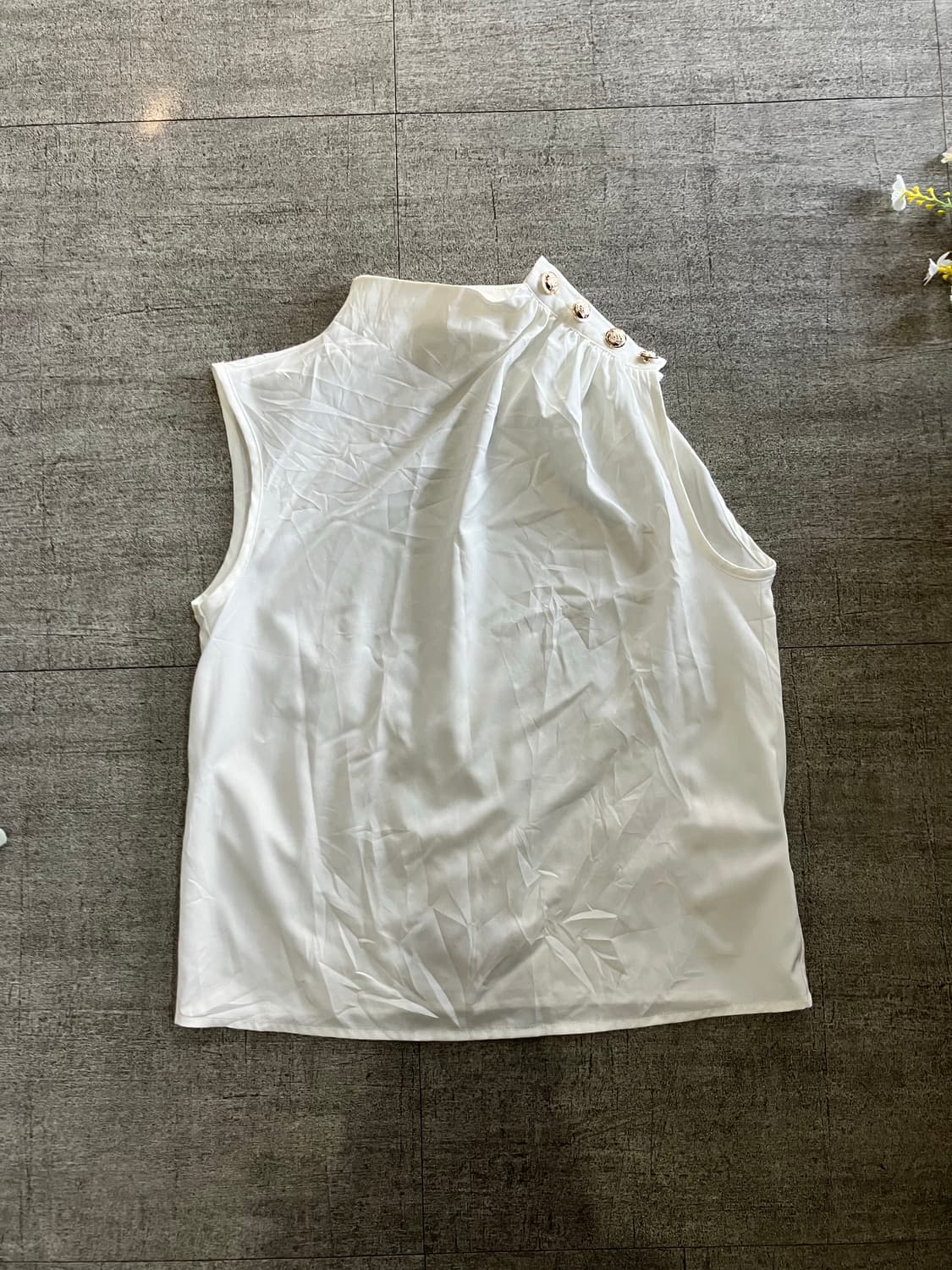 일본빈티지 달천깔페어리 프린세스공주 넥단추 슬리브리스나시탑 상품이미지1