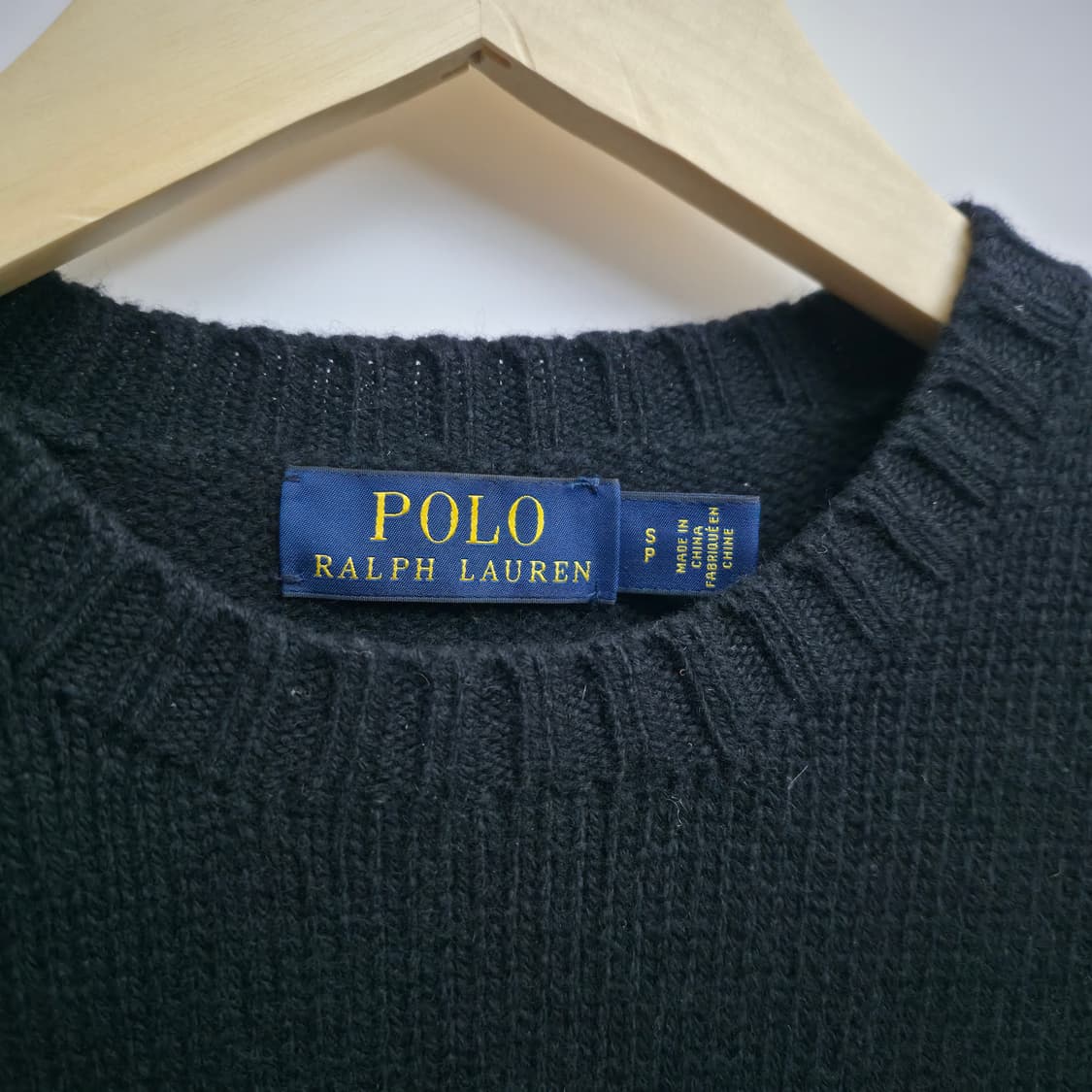 [S]폴로 랄프로렌 폴로베어 캐시미어 니트 블랙 상품이미지4