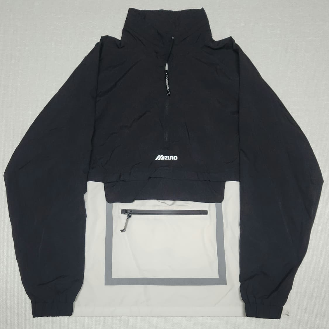 MIZUNO 반집업 아노락 블랙&화이트(2XL) 상품이미지2