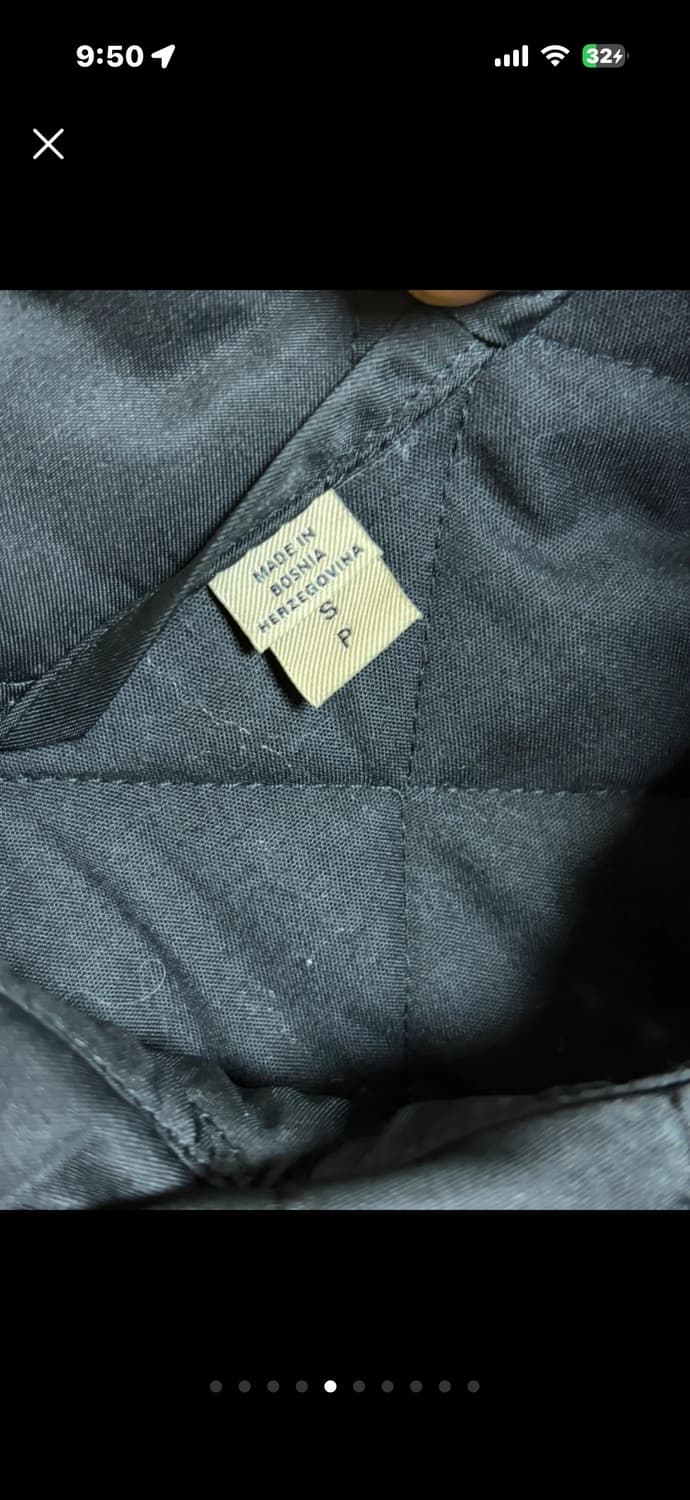 정품 버버리 블랙 퀼팅 자켓 S (메이드인보스니아) 상품이미지3